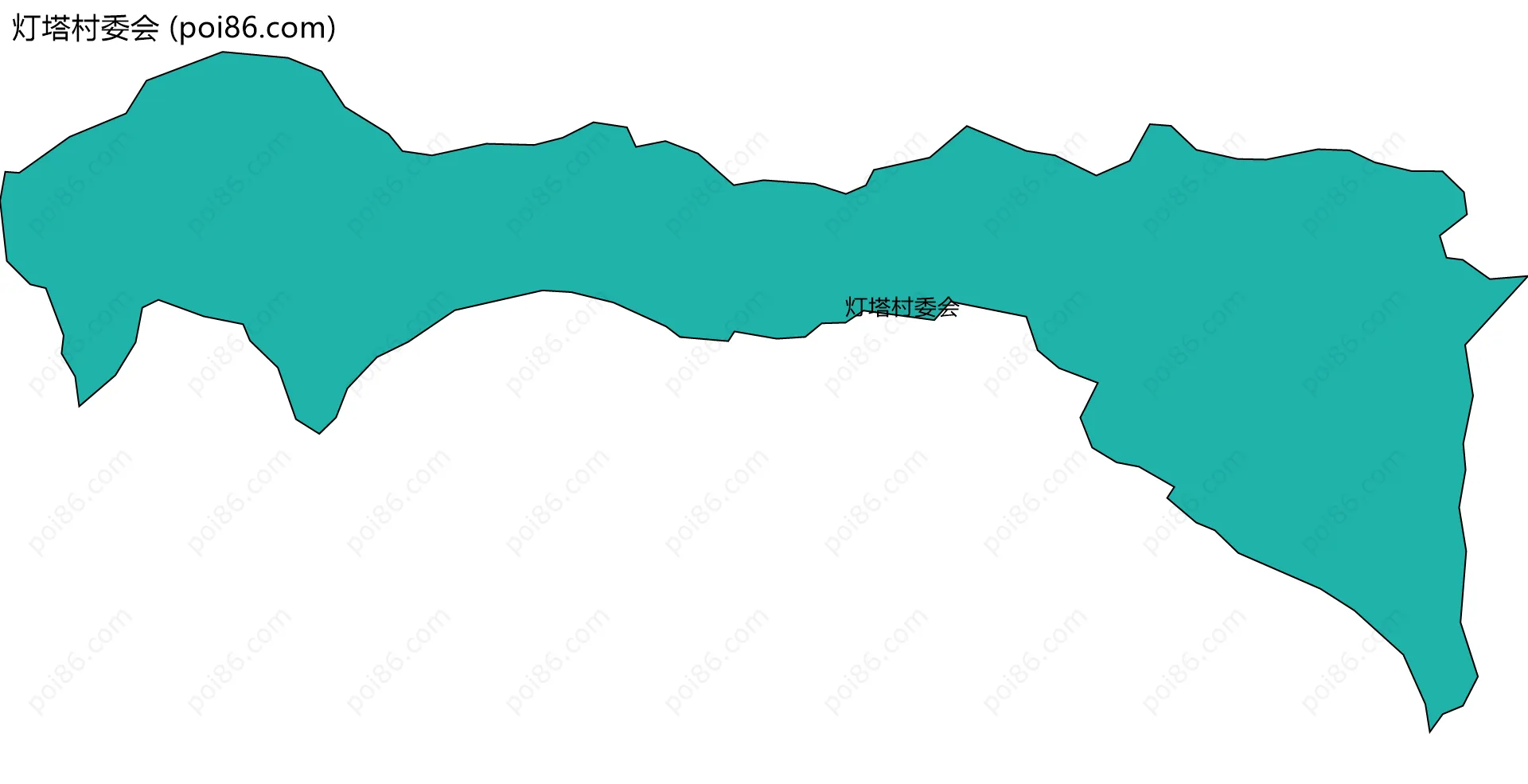 灯塔村委会边界地图