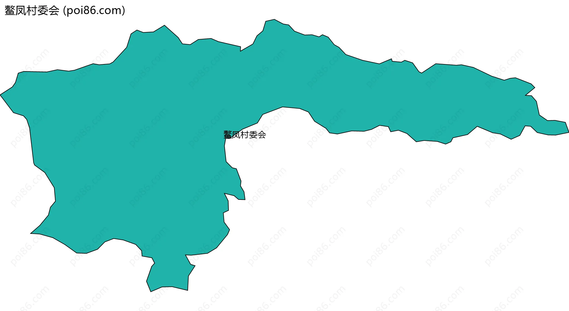 鳌凤村委会边界地图