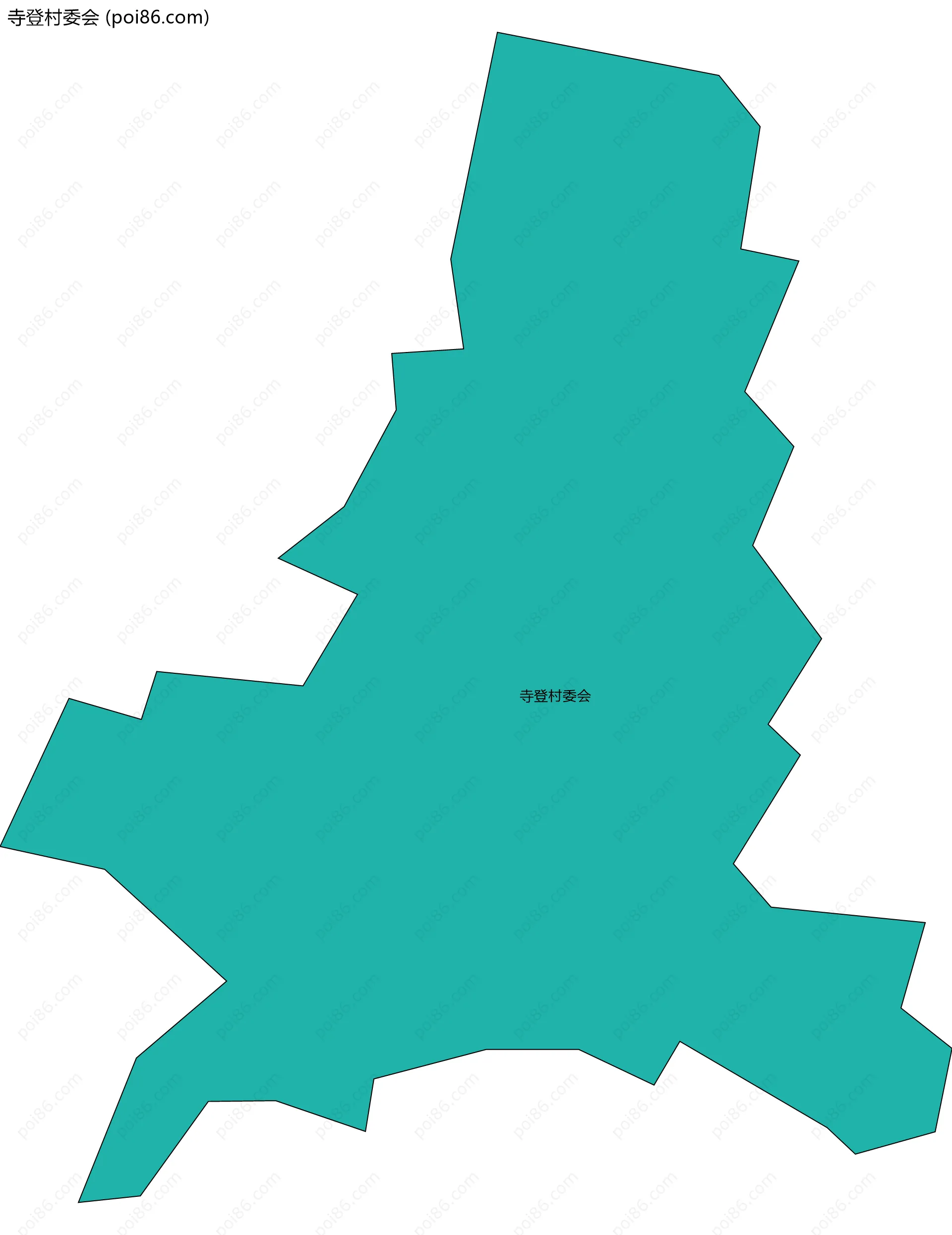 寺登村委会边界地图