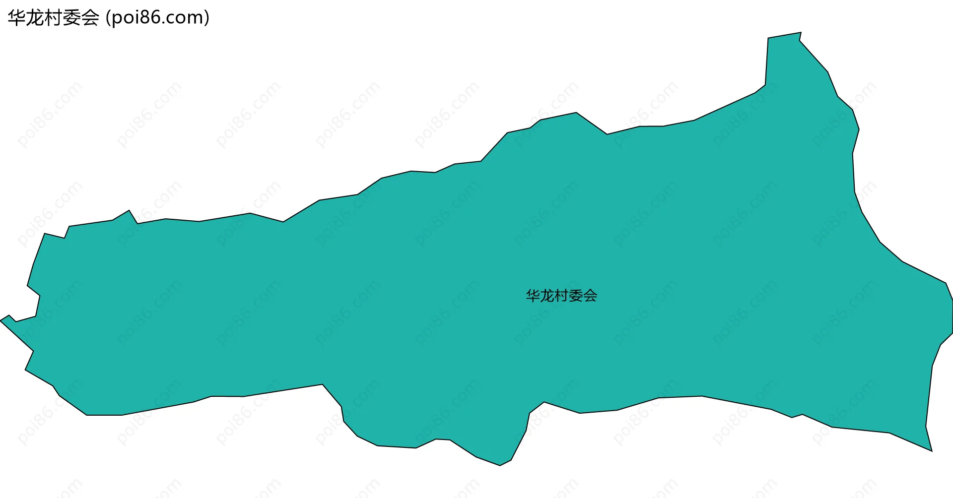 华龙村委会边界地图