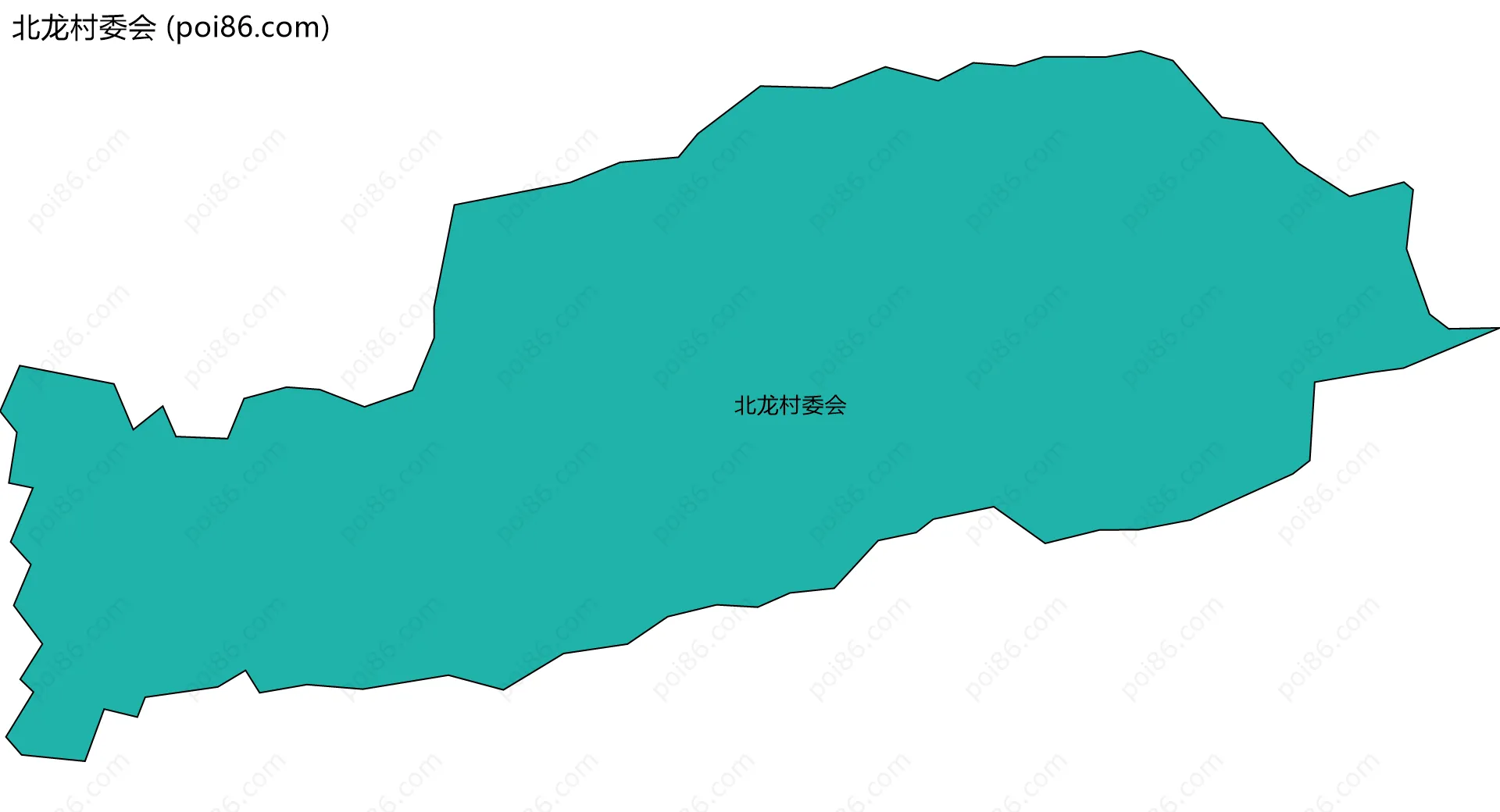 北龙村委会边界地图