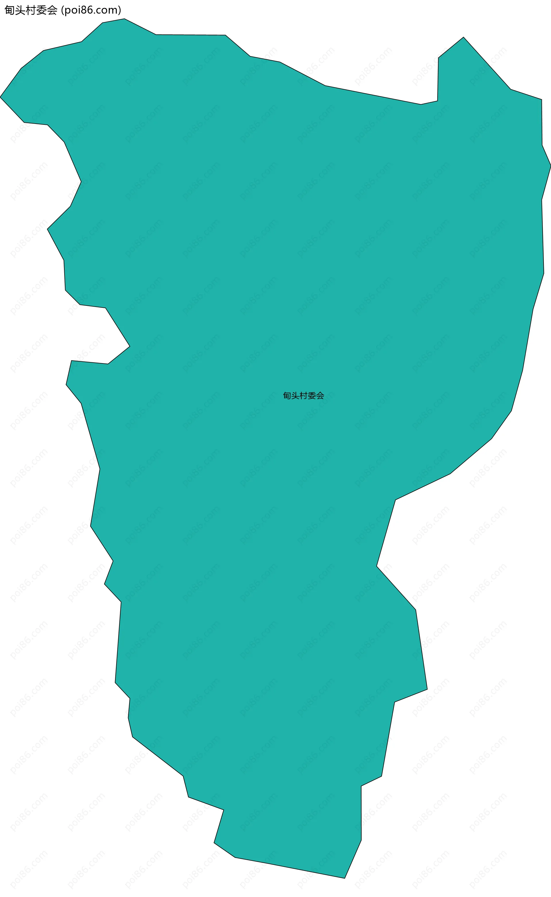 甸头村委会边界地图