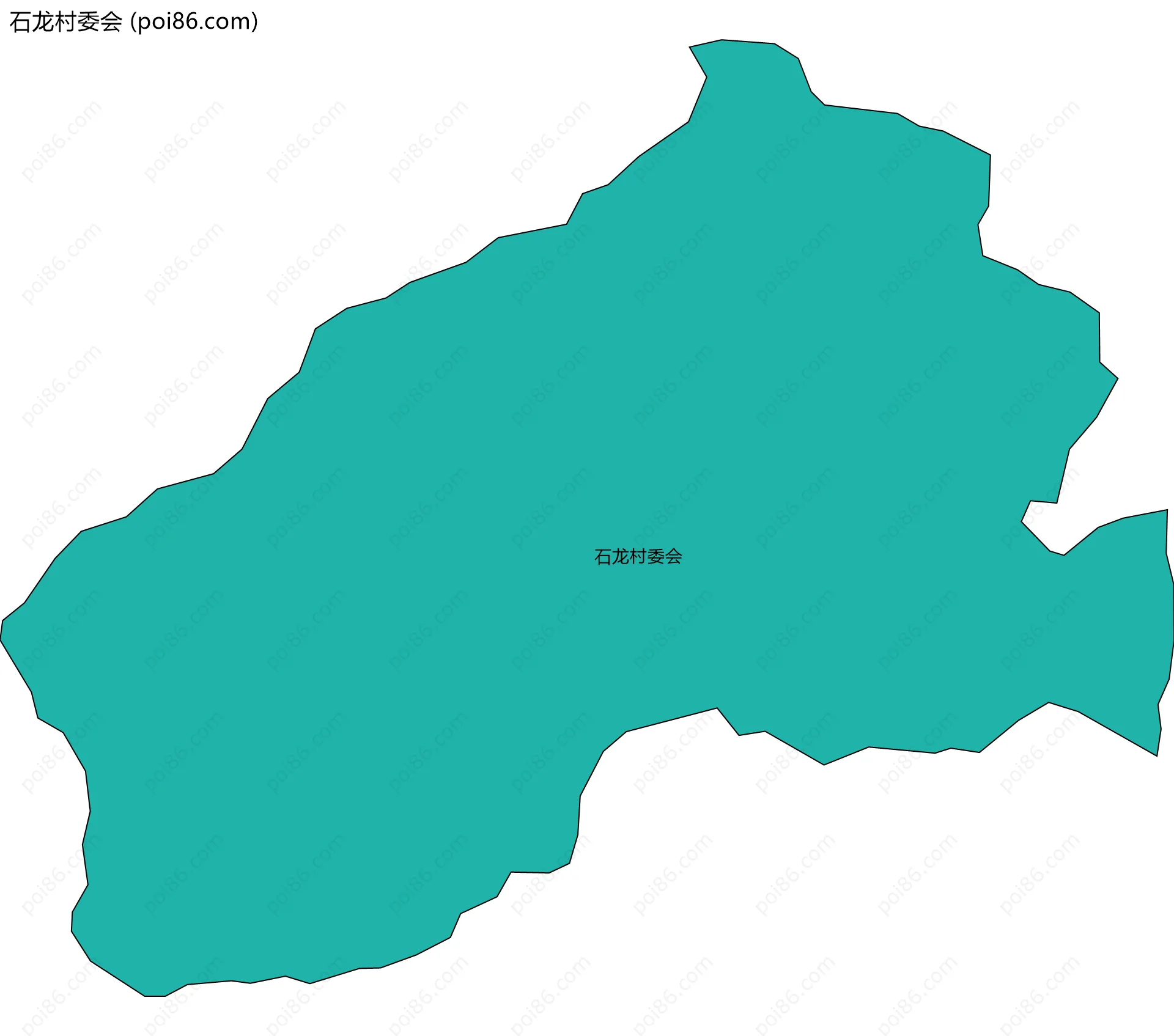 石龙村委会边界地图