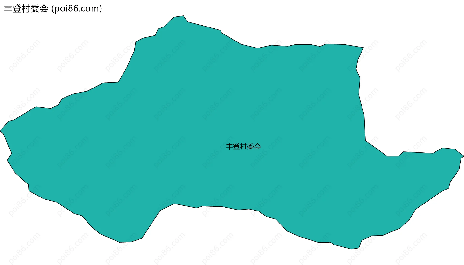 丰登村委会边界地图