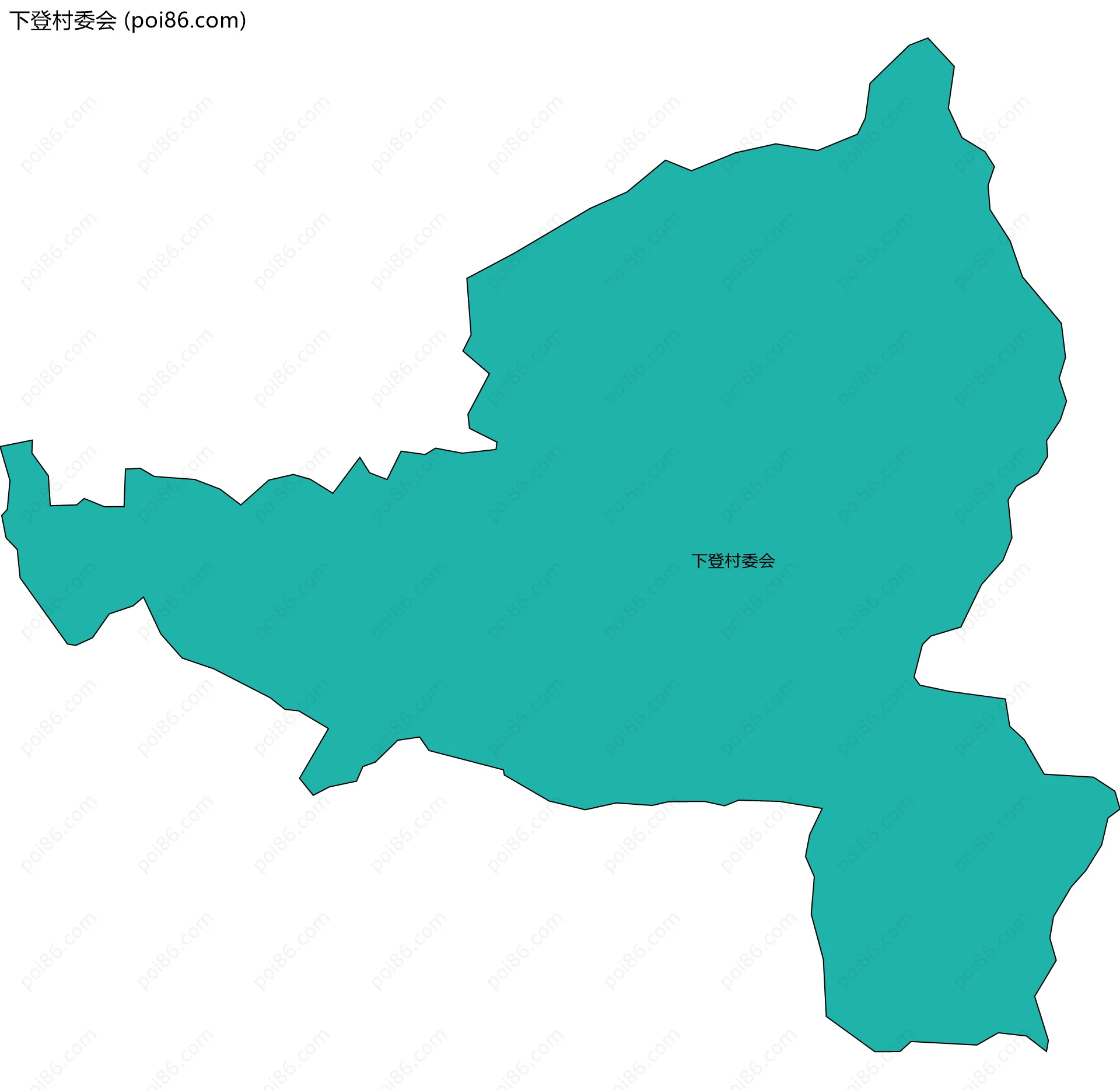 下登村委会边界地图