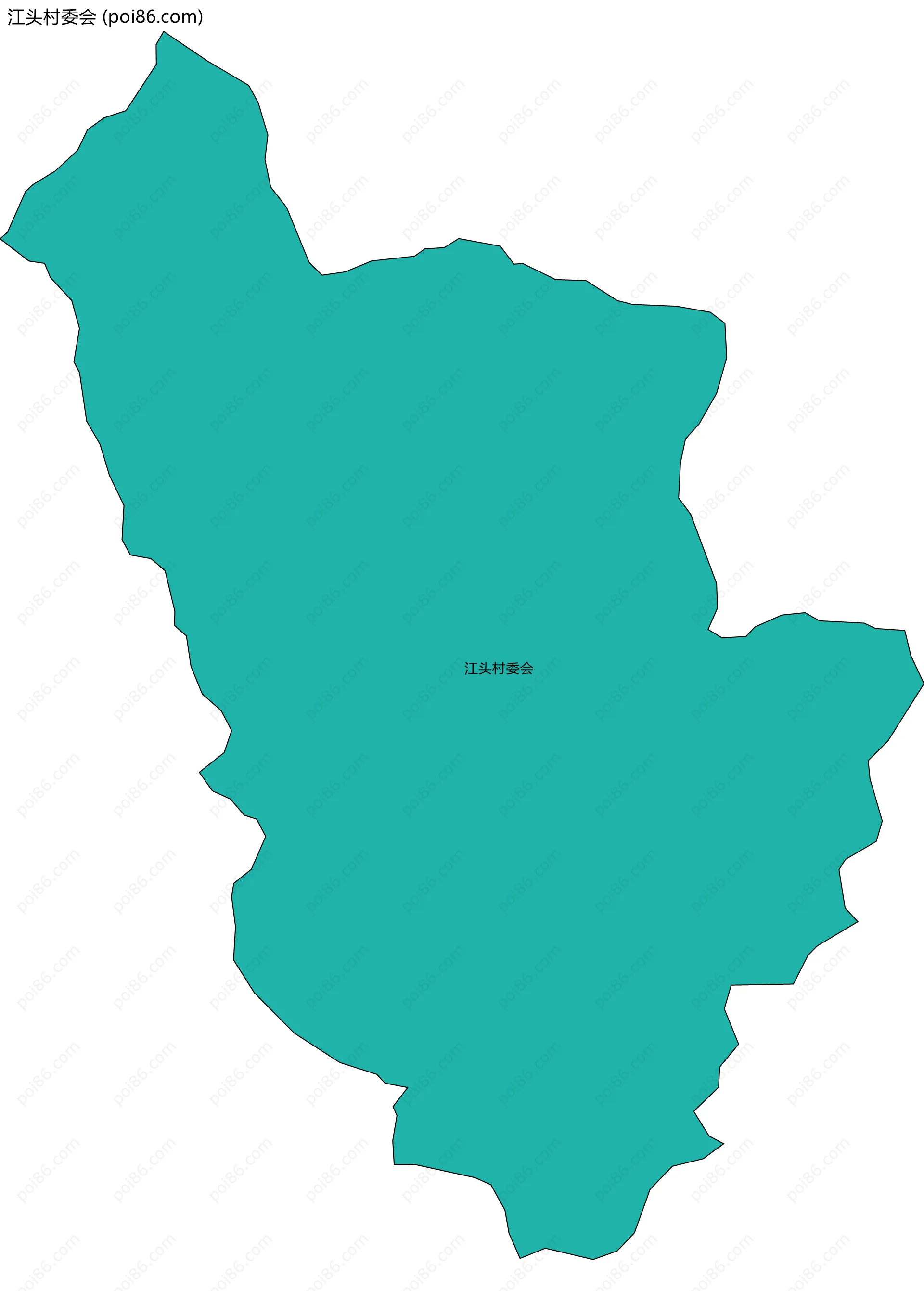 江头村委会边界地图
