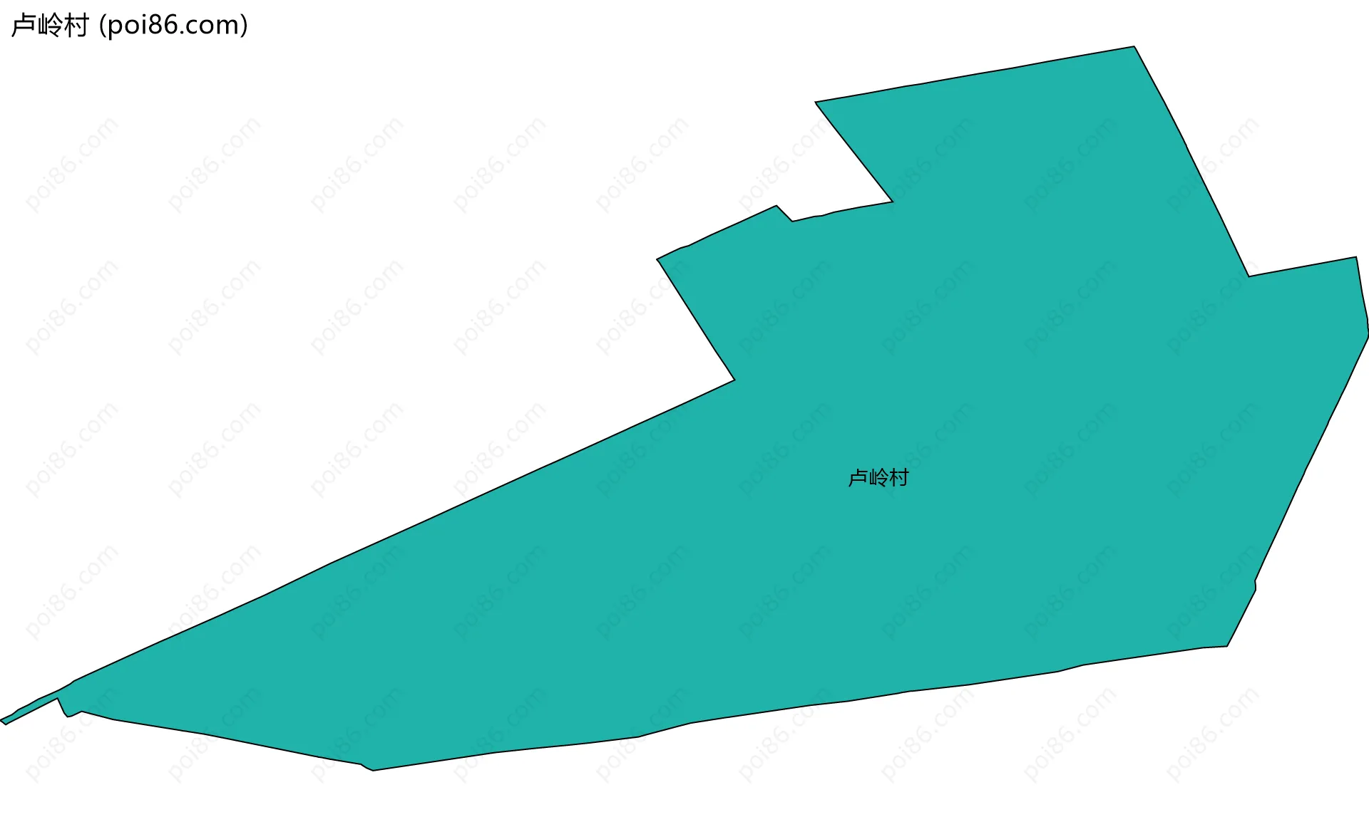 卢岭村边界地图
