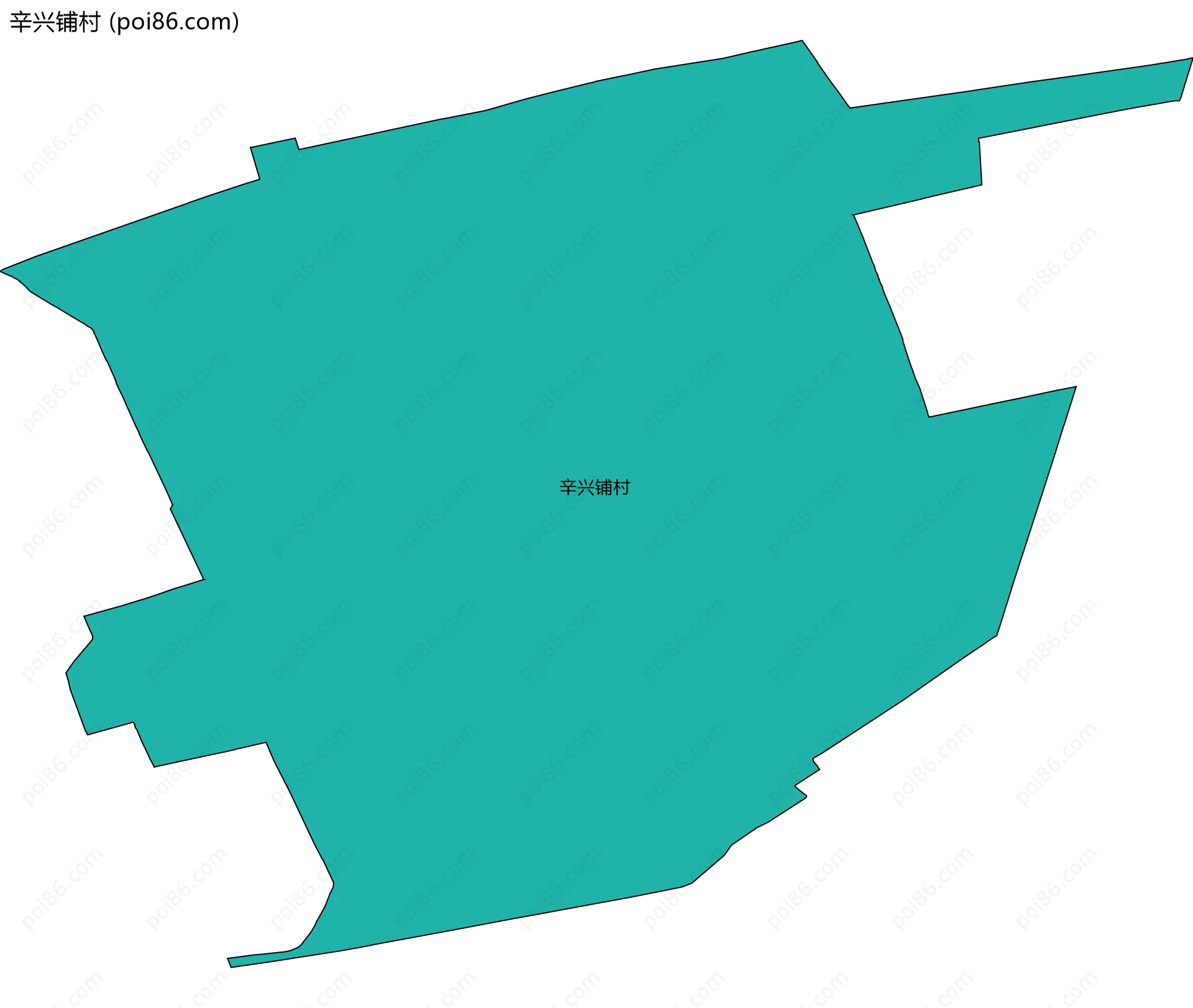 辛兴铺村边界地图