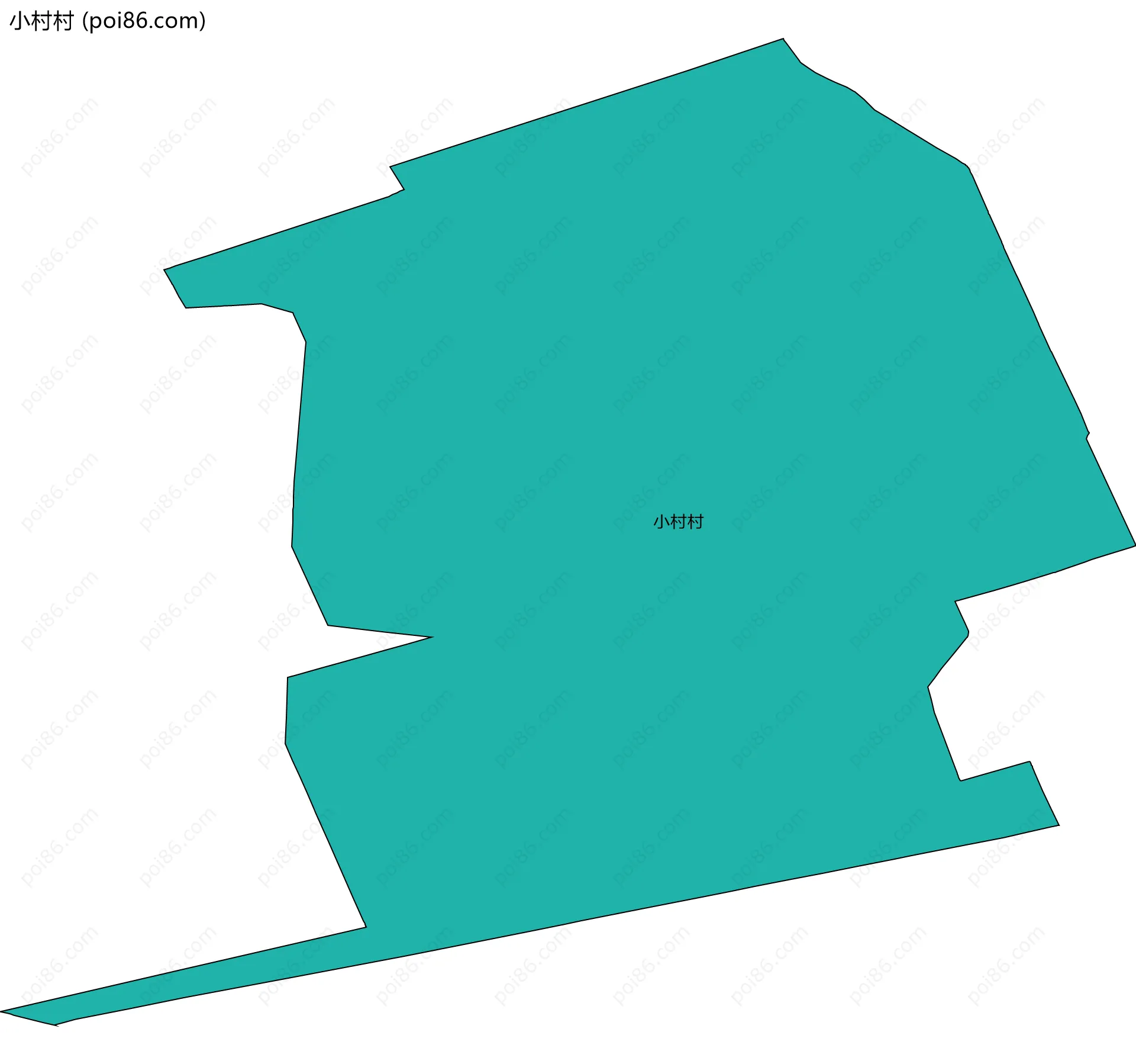 小村村边界地图