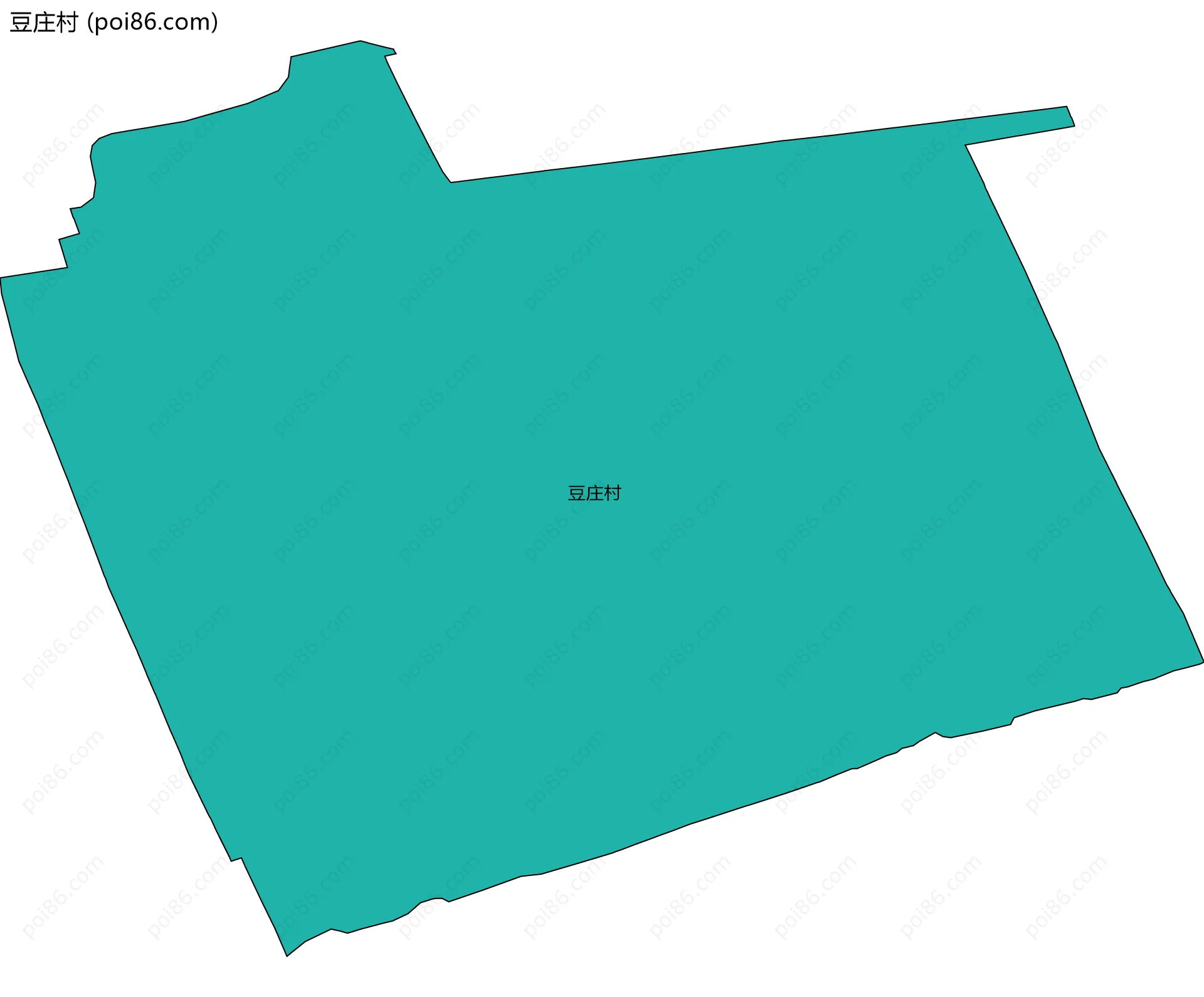 豆庄村边界地图
