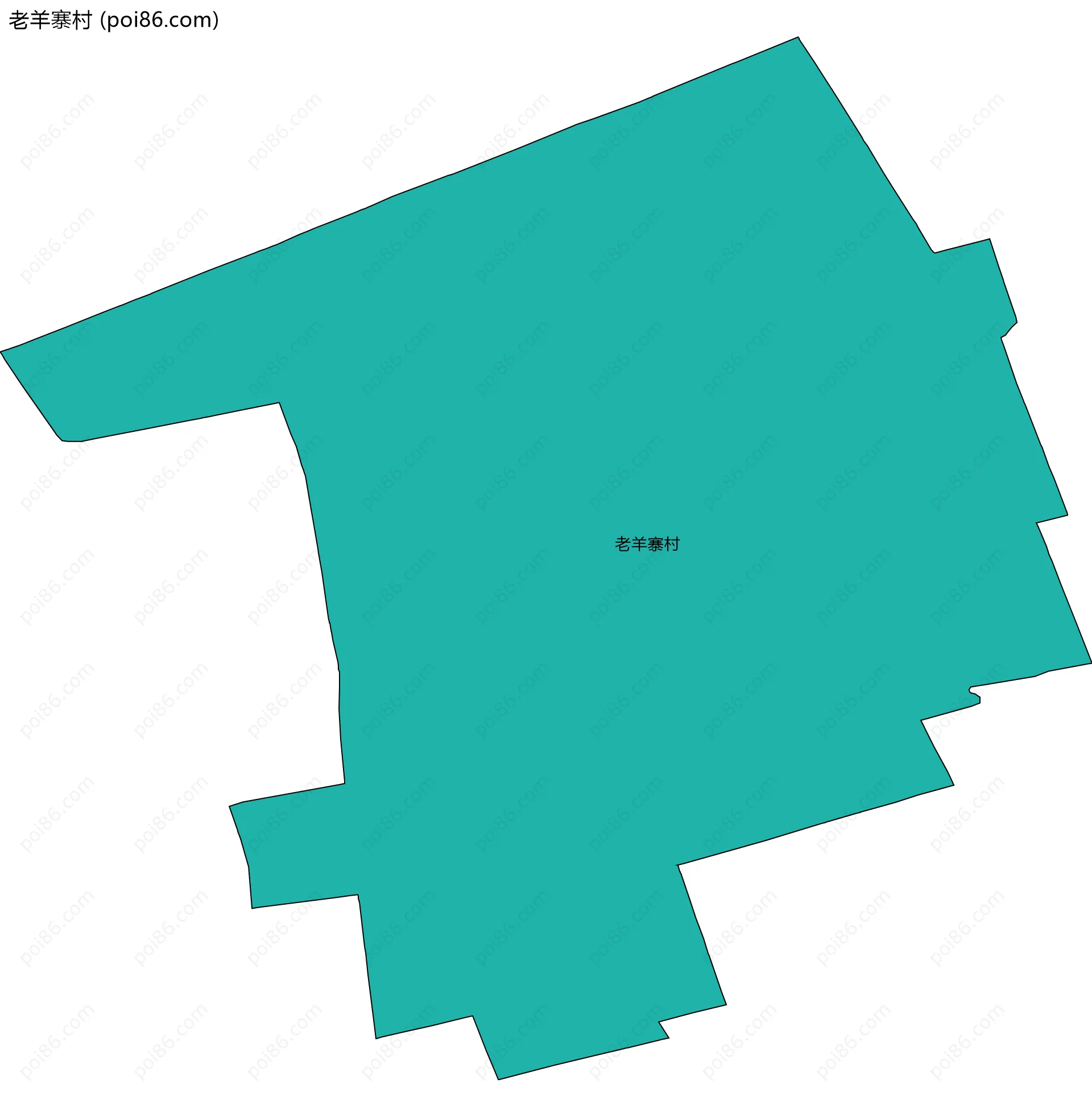 老羊寨村边界地图