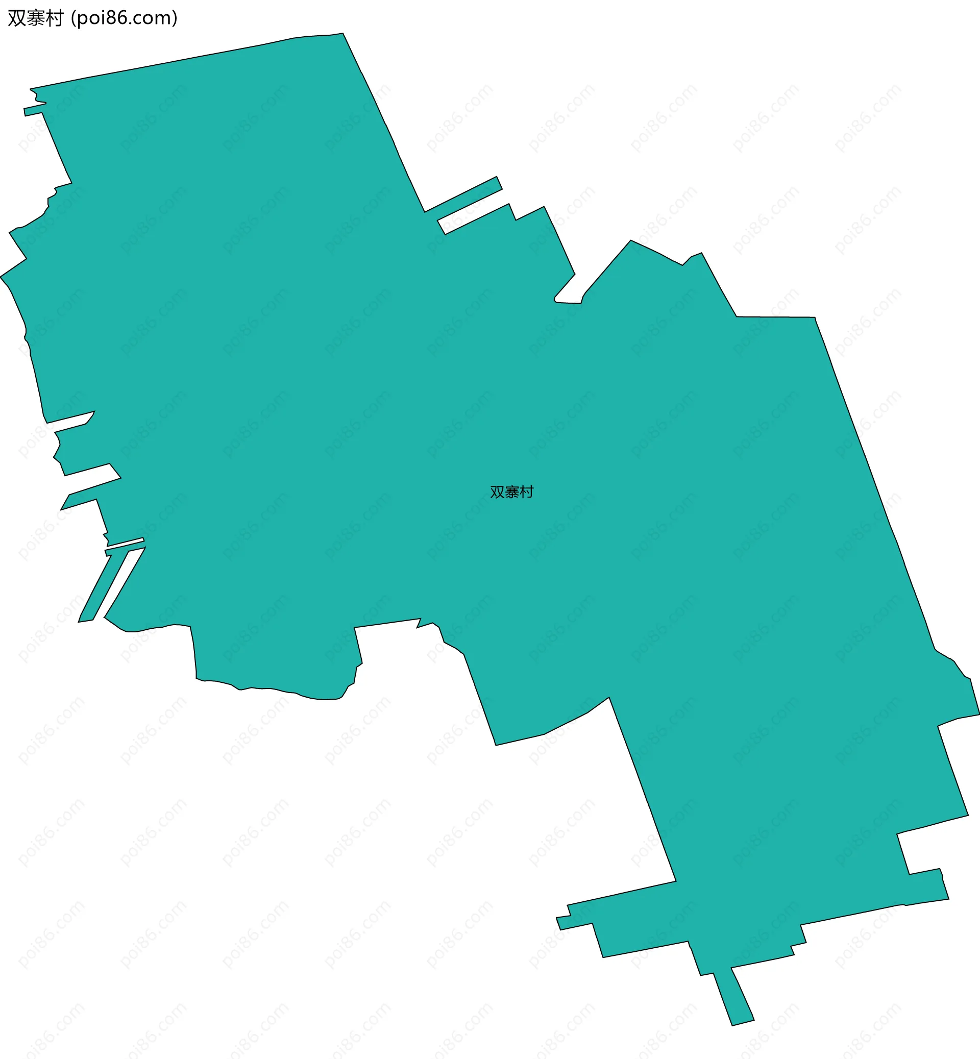双寨村边界地图