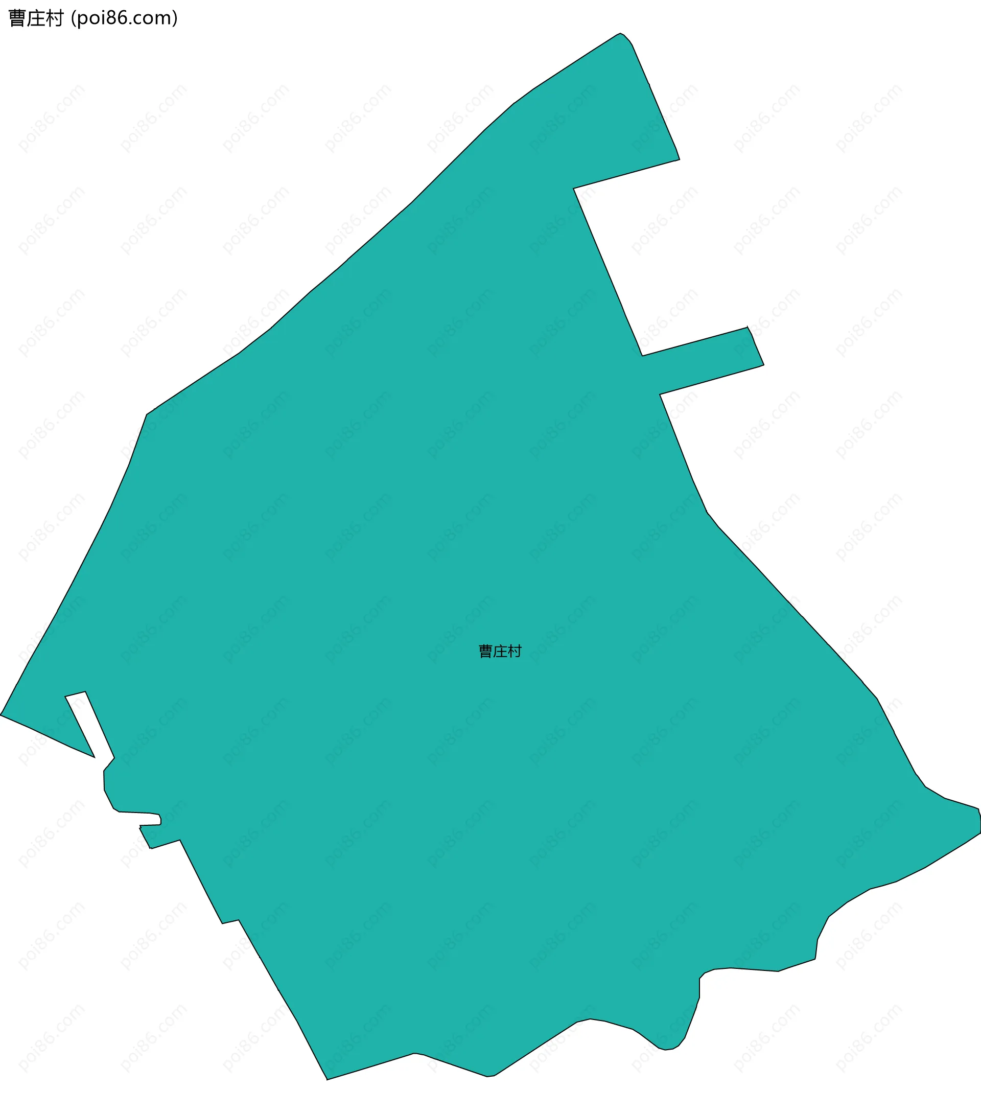 曹庄村边界地图