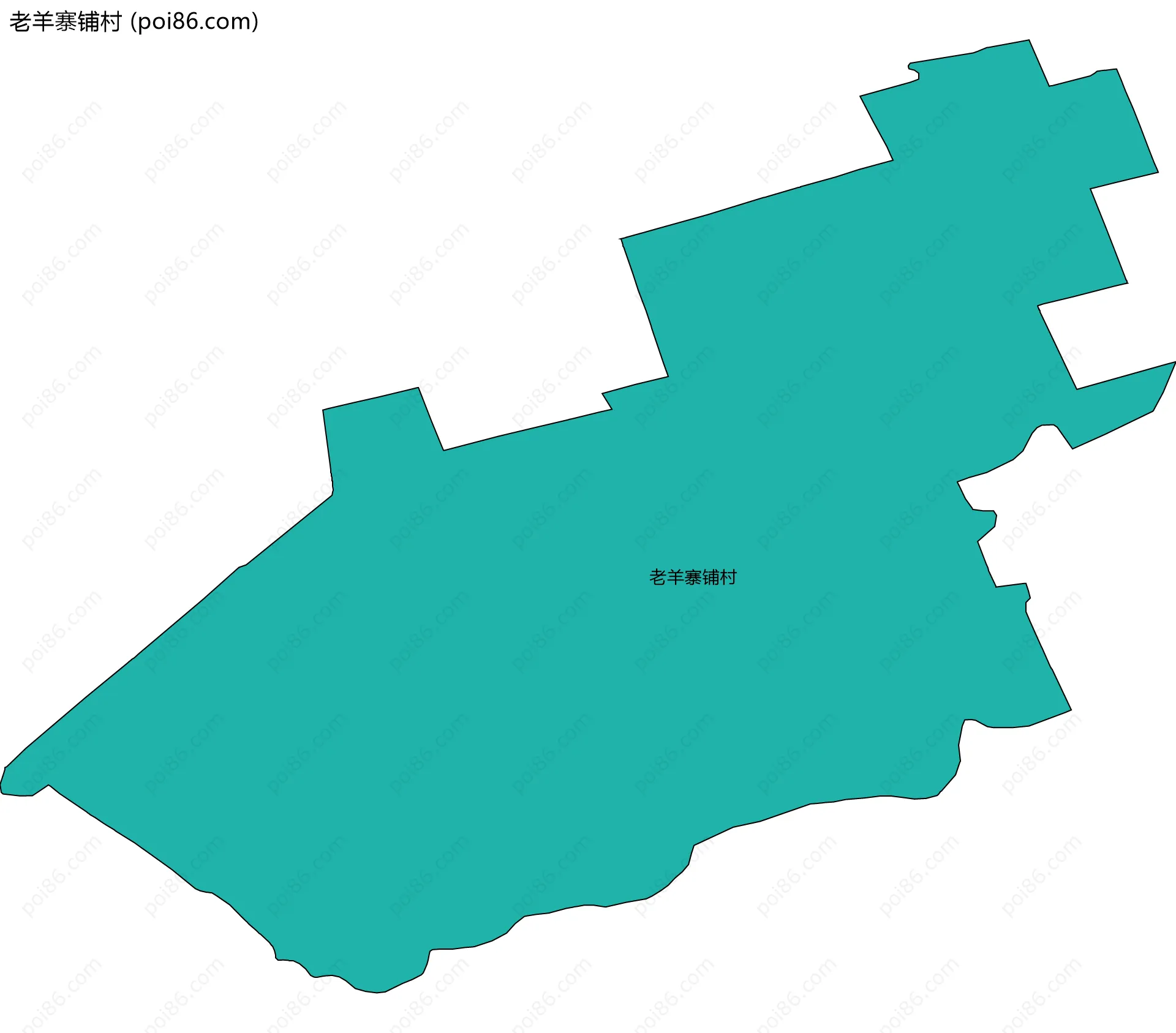 老羊寨铺村边界地图