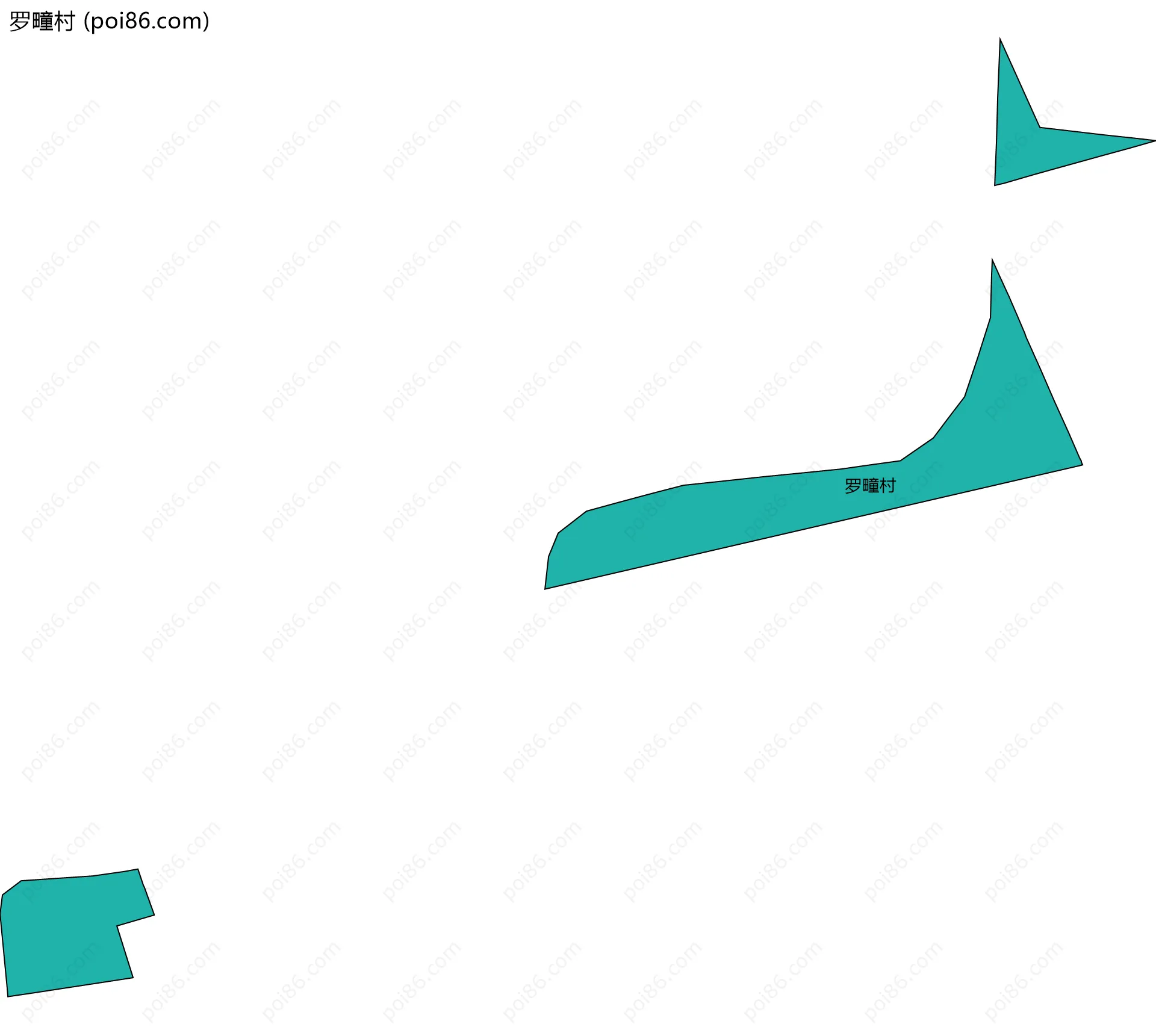 罗疃村边界地图
