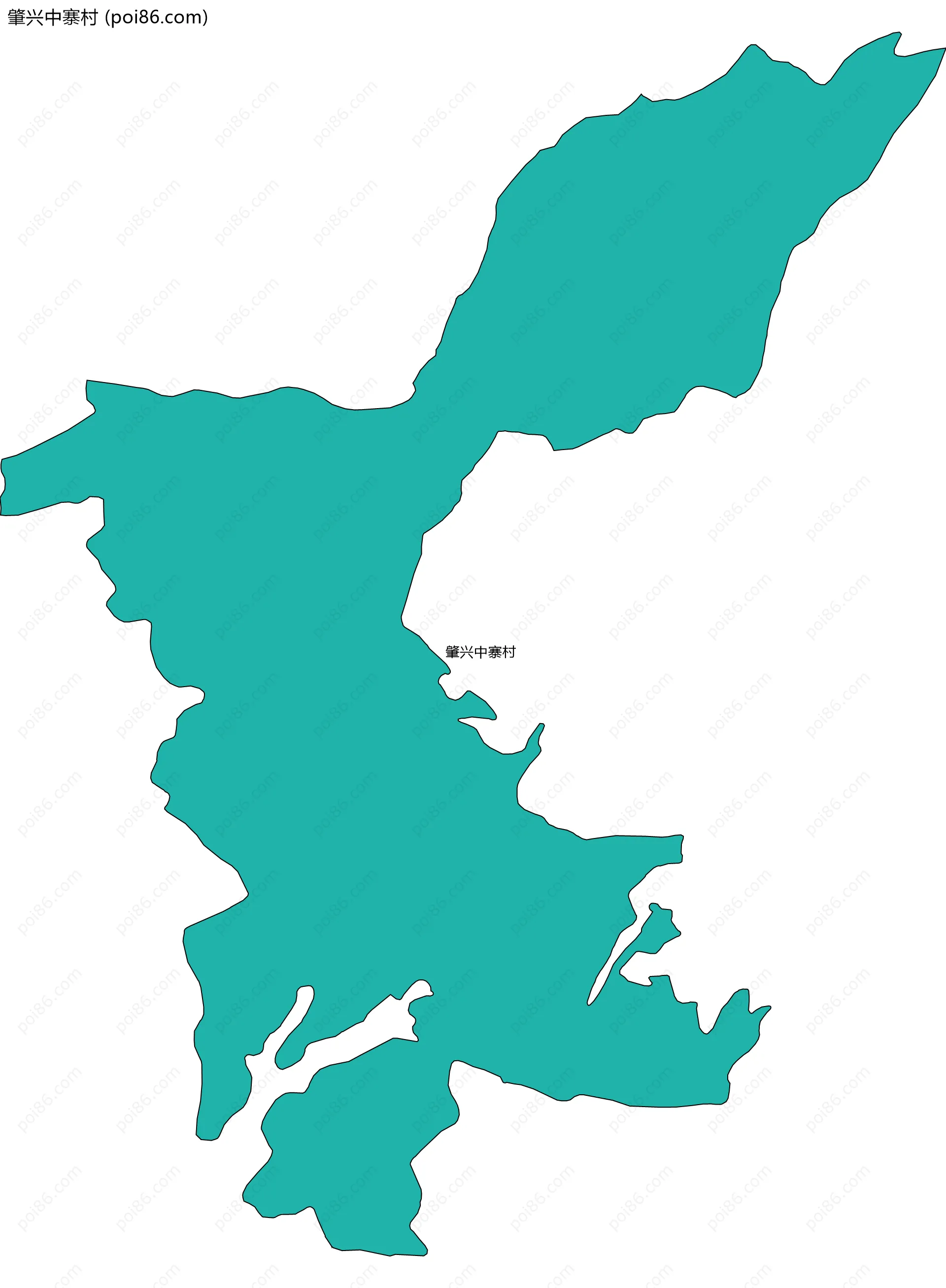 肇兴中寨村边界地图
