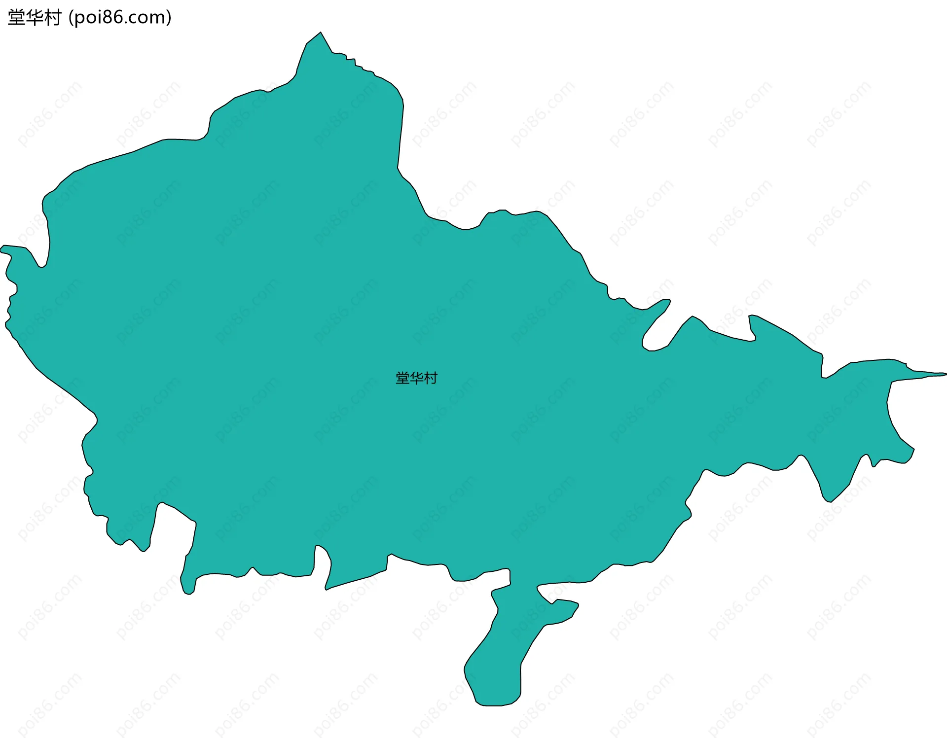 堂华村边界地图