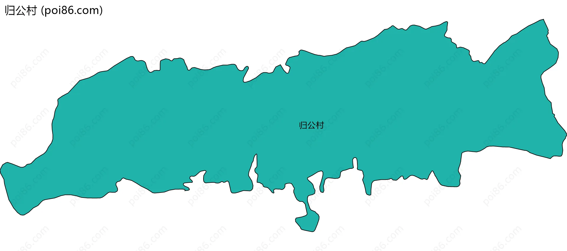 归公村边界地图
