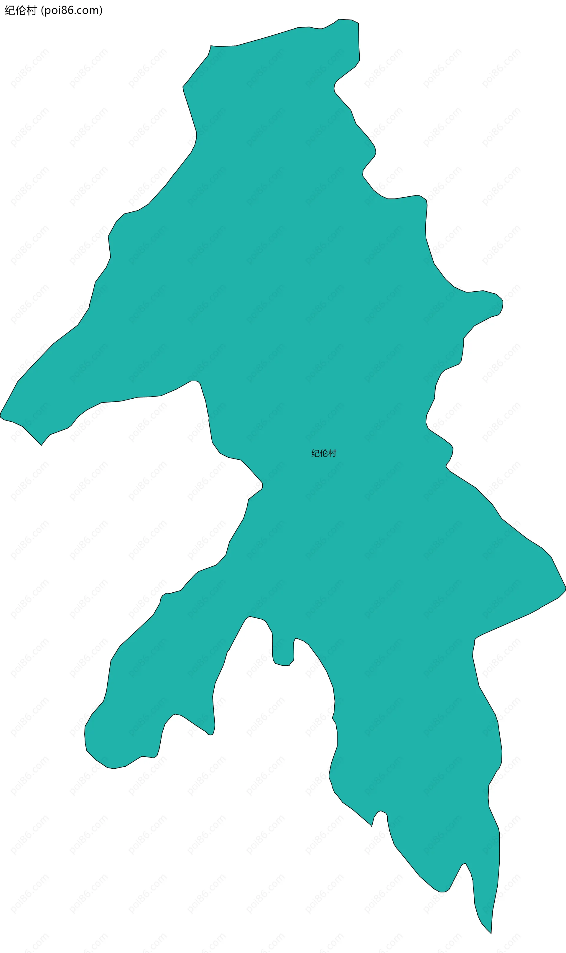 纪伦村边界地图