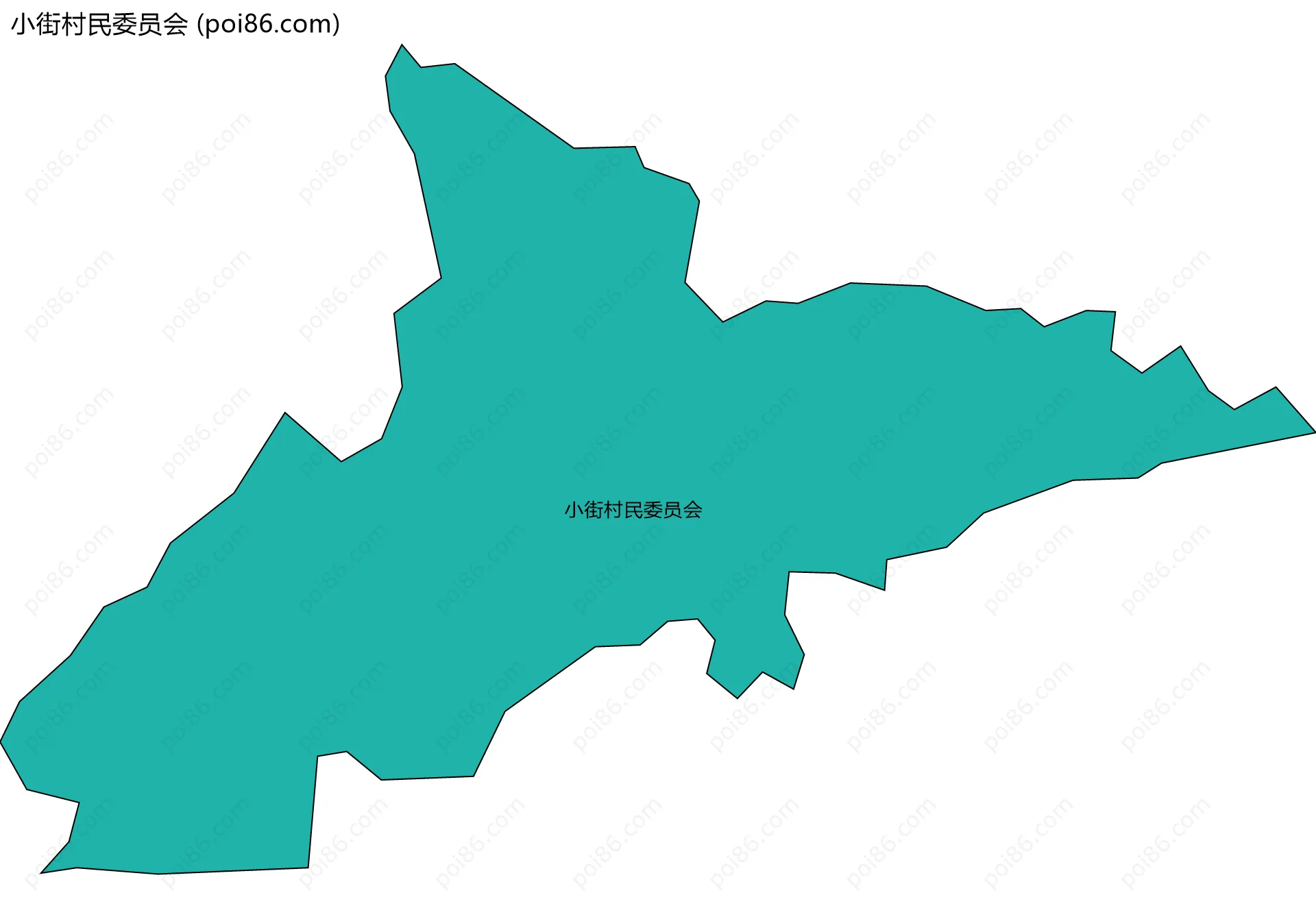 小街村民委员会边界地图