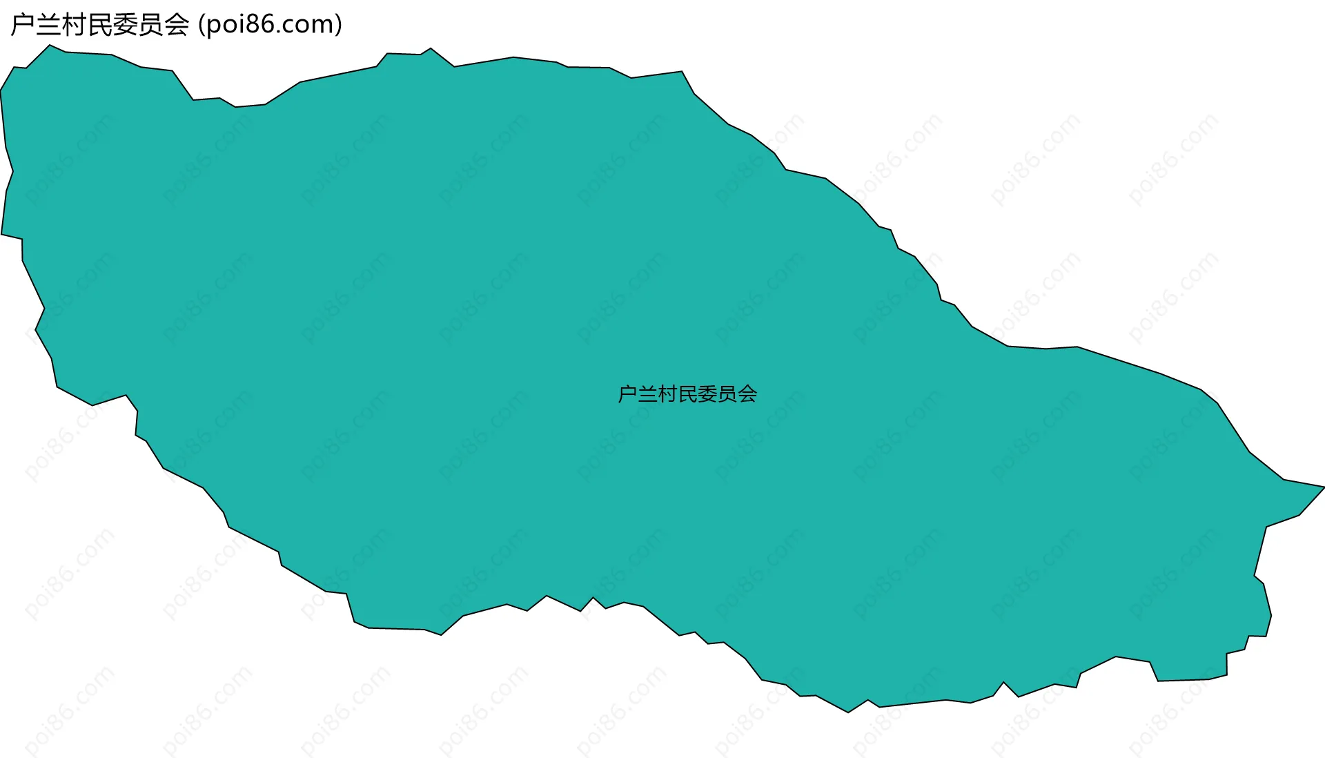 户兰村民委员会边界地图