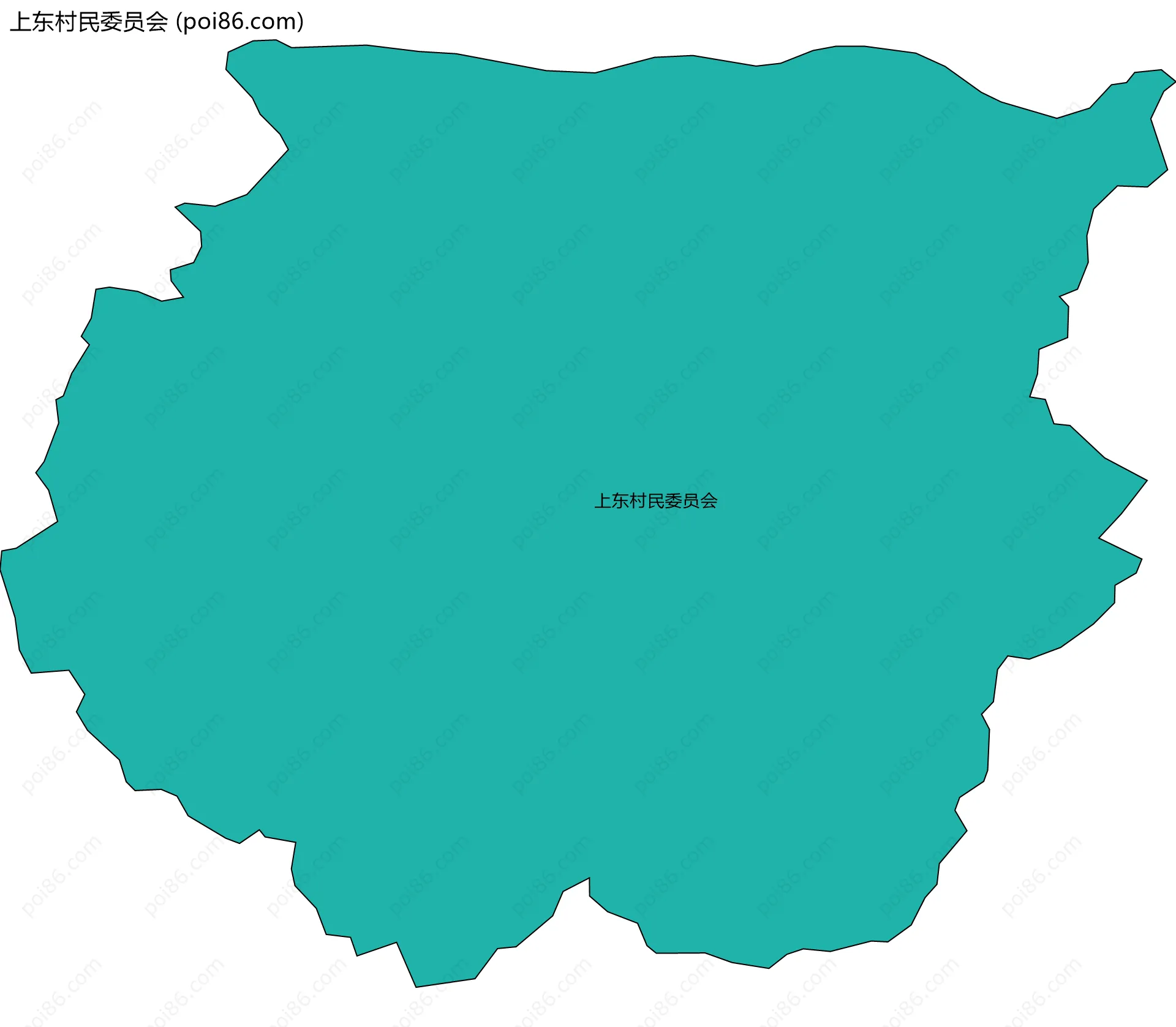 上东村民委员会边界地图