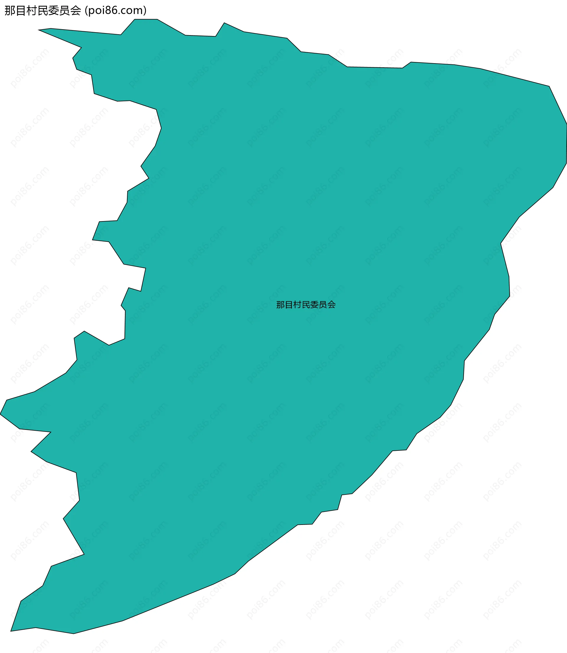 那目村民委员会边界地图