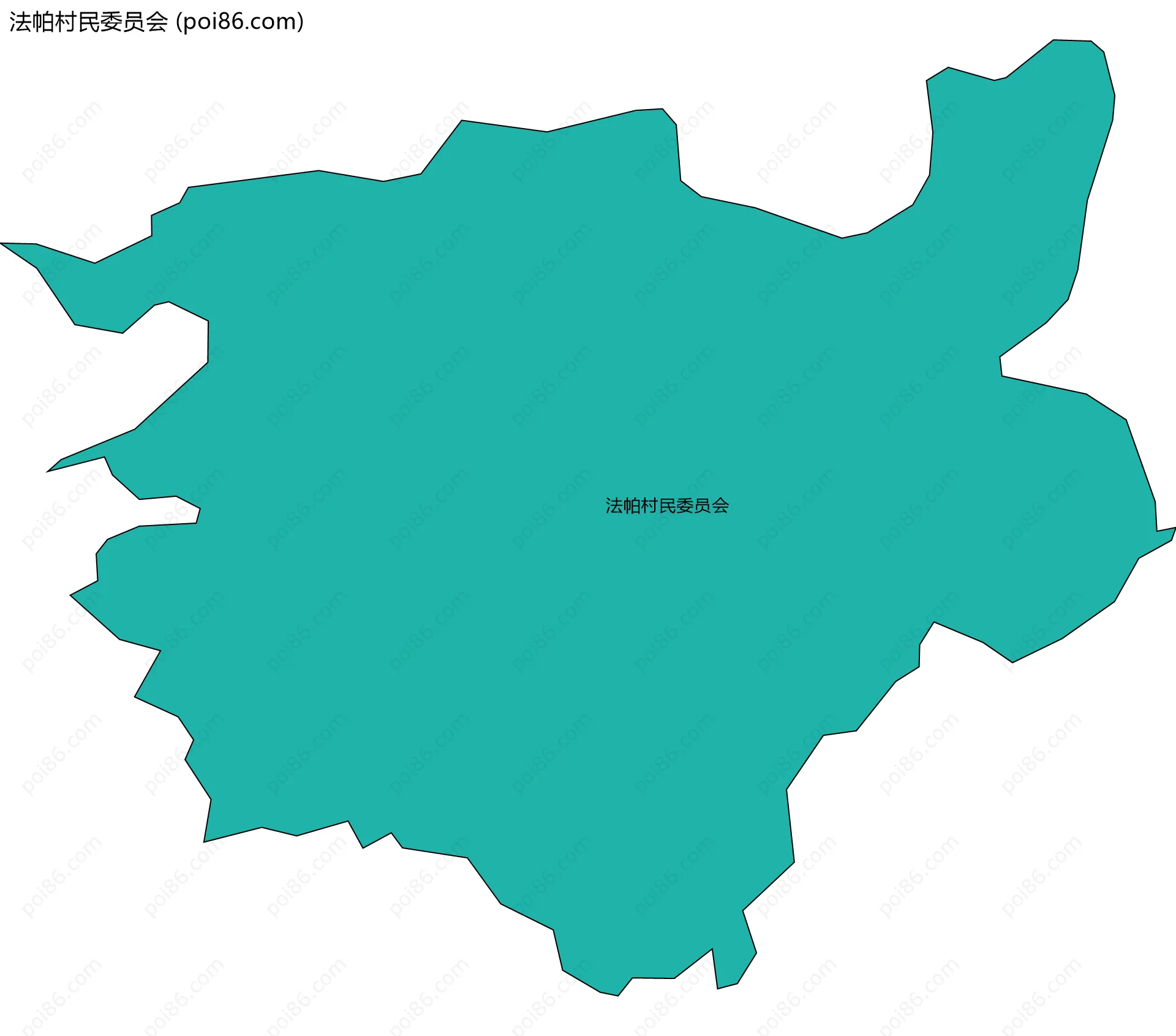 法帕村民委员会边界地图