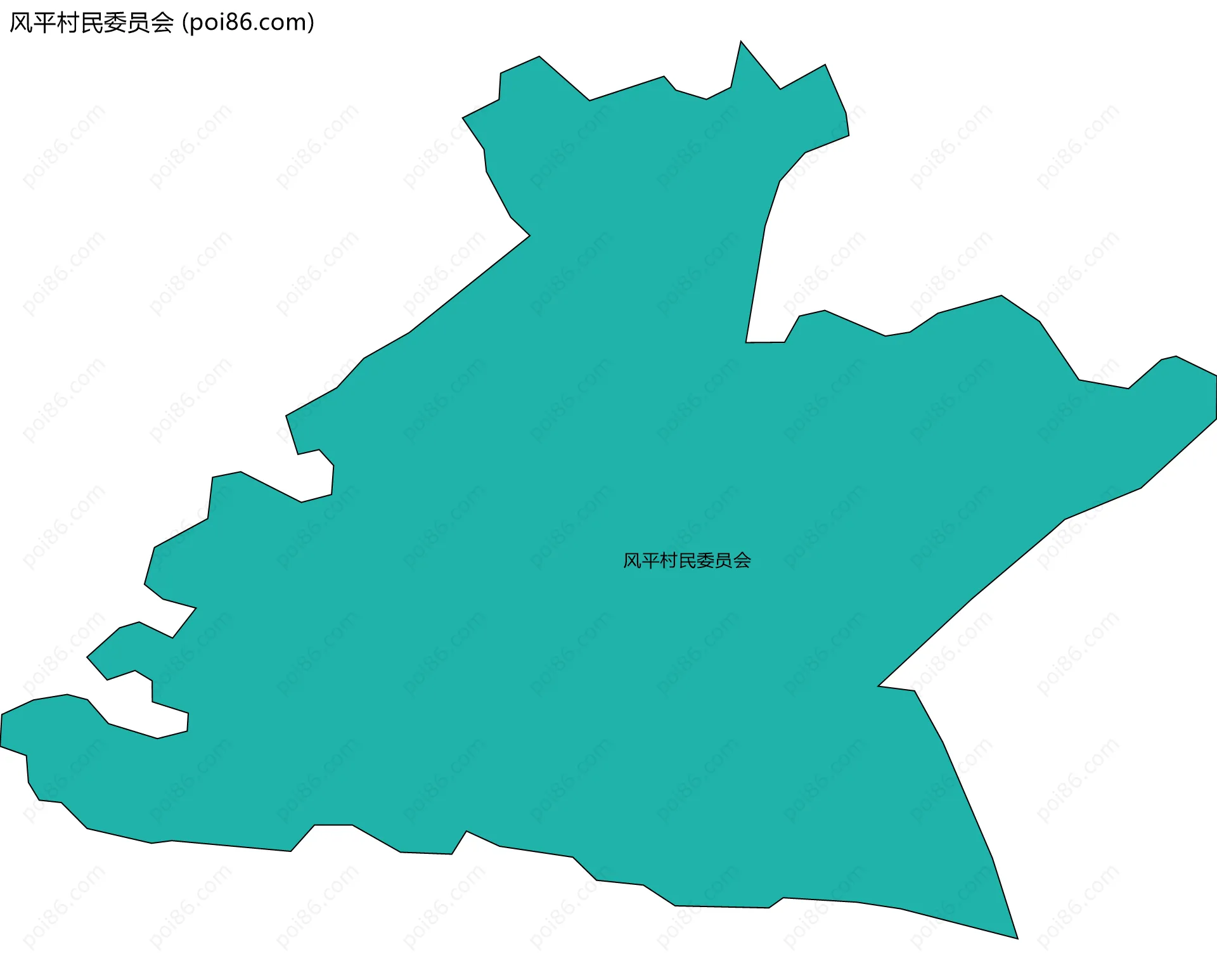 风平村民委员会边界地图