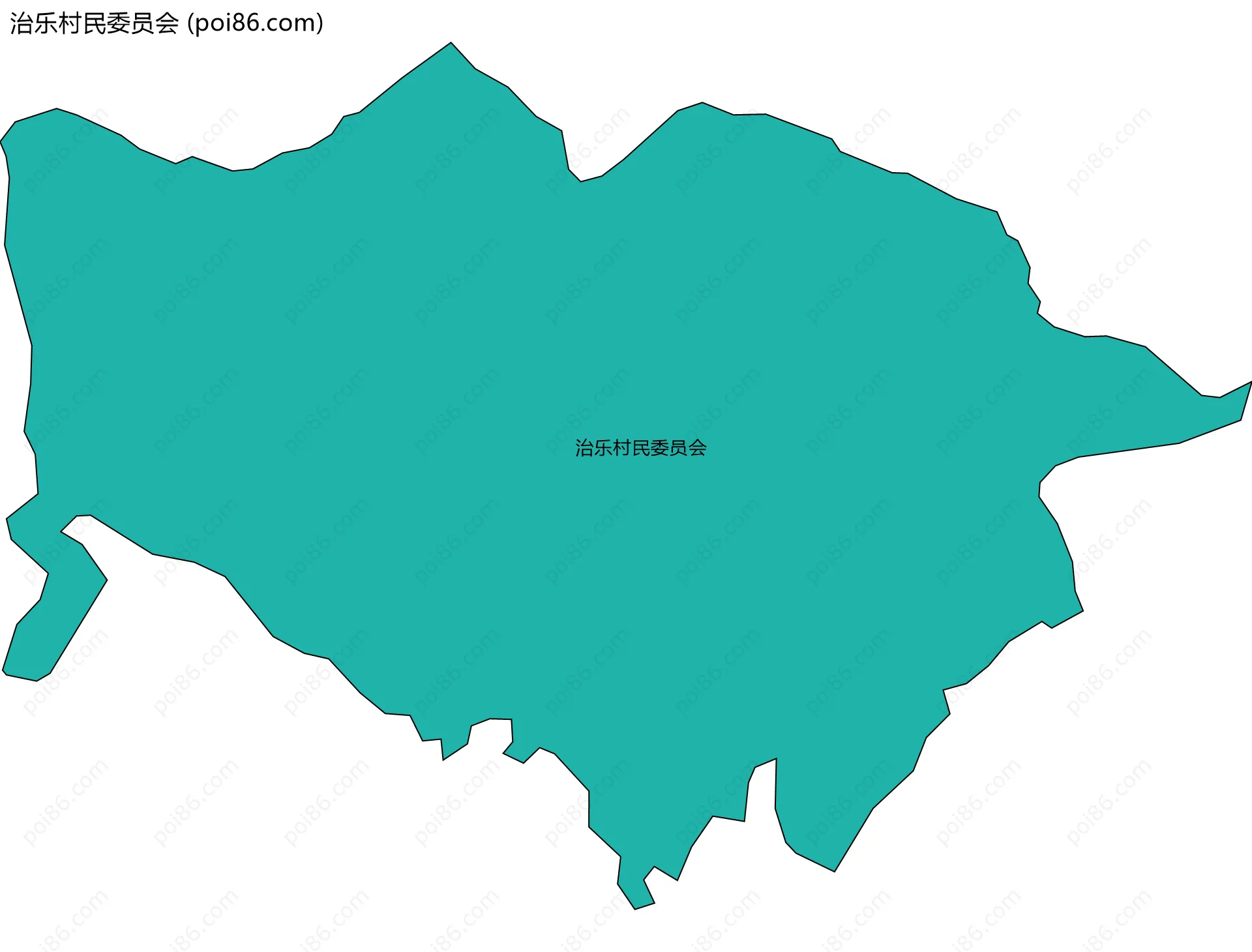 治乐村民委员会边界地图