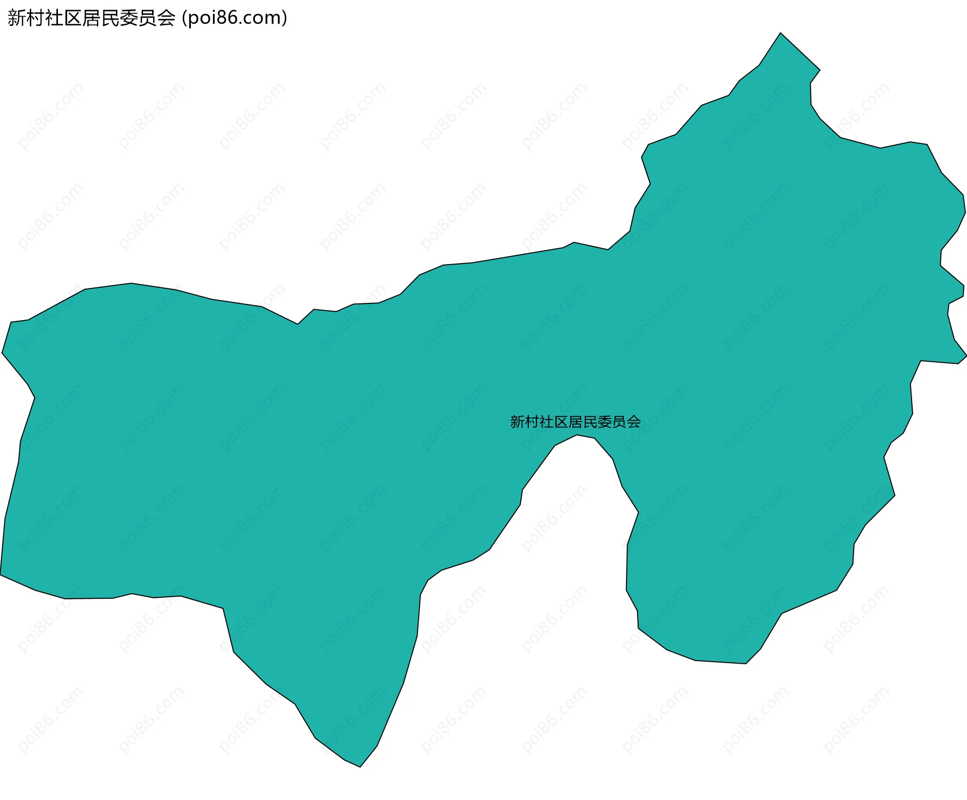 新村社区居民委员会边界地图