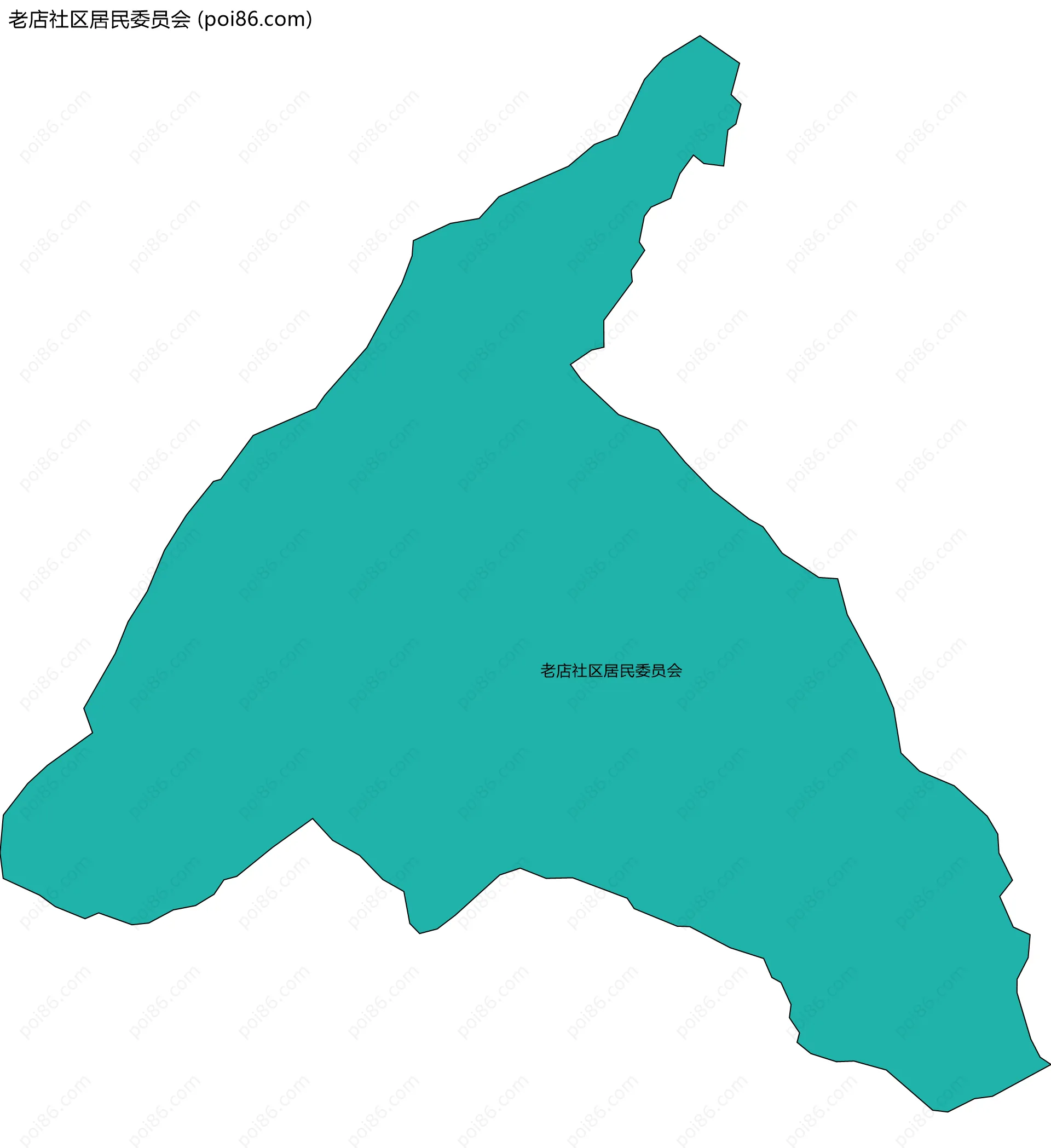 老店社区居民委员会边界地图