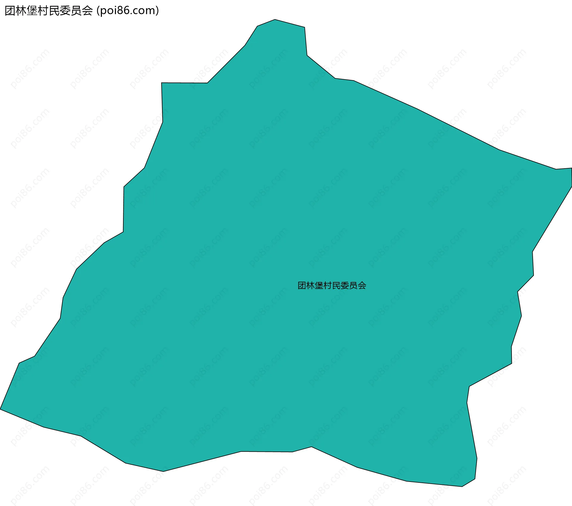 团林堡村民委员会边界地图