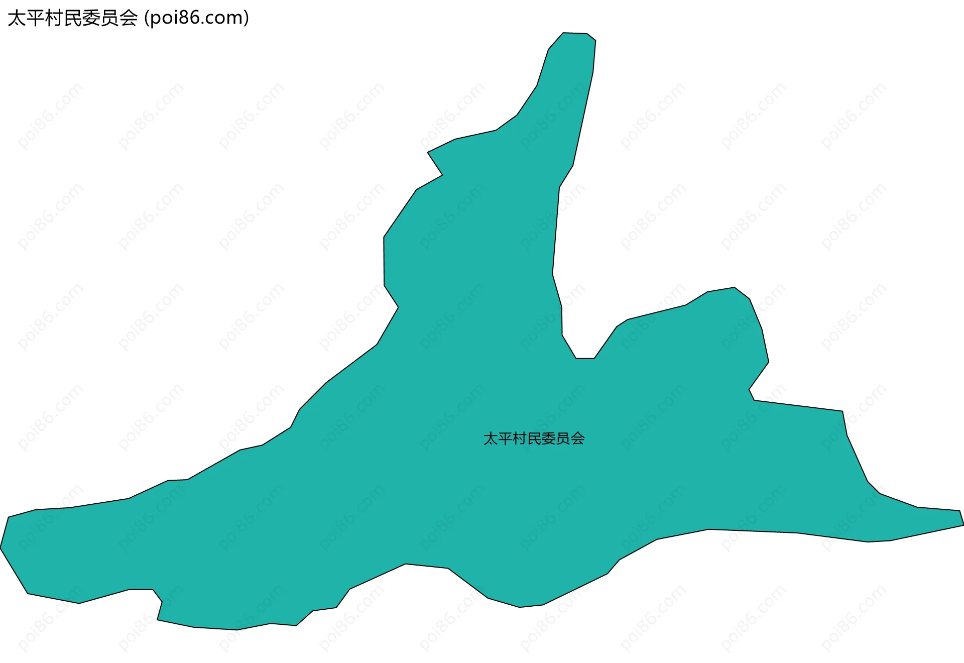 太平村民委员会边界地图