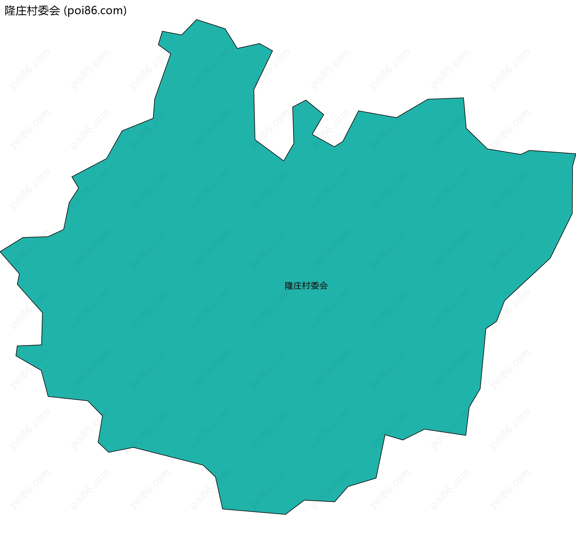 隆庄村委会边界地图