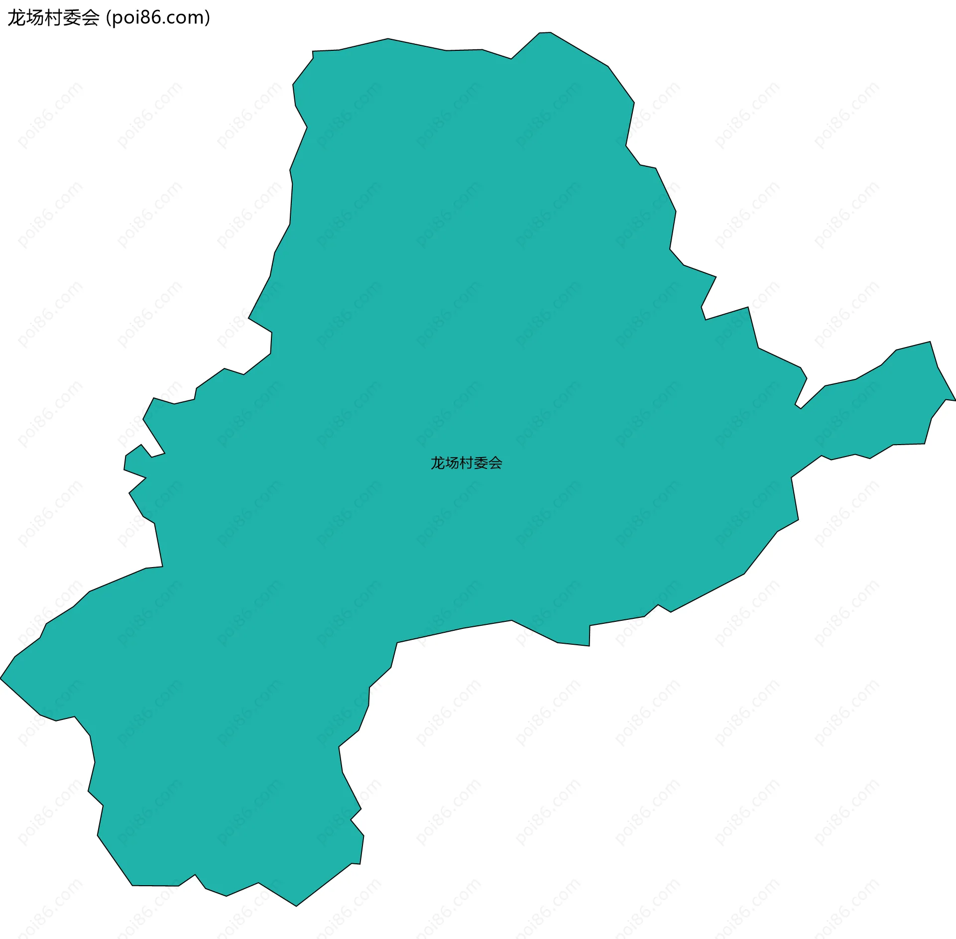 龙场村委会边界地图