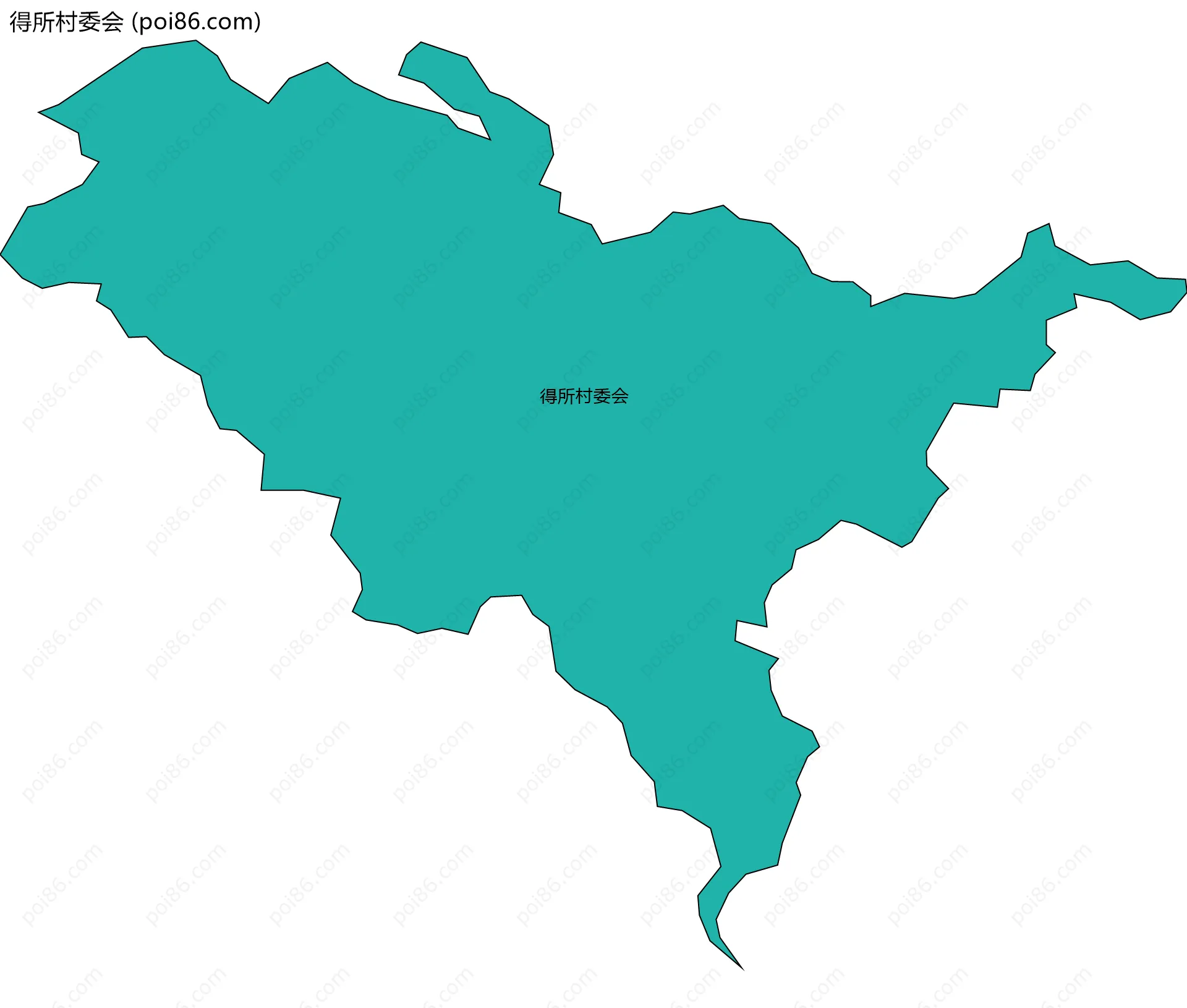 得所村委会边界地图