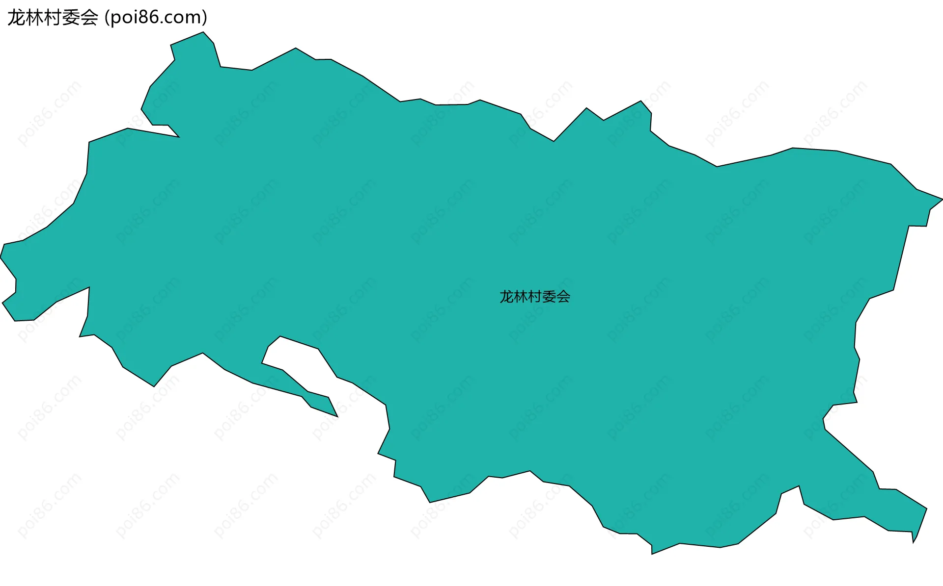 龙林村委会边界地图