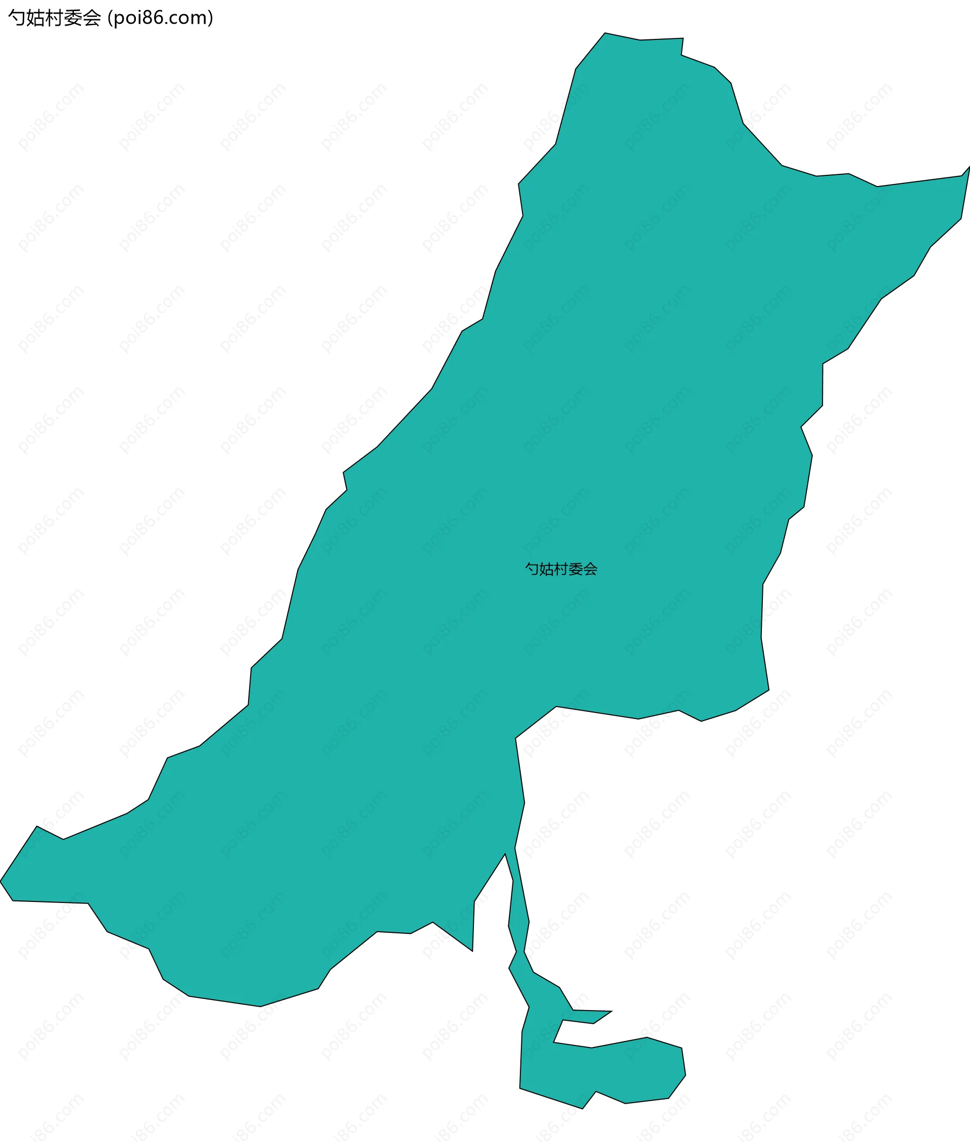 勺姑村委会边界地图