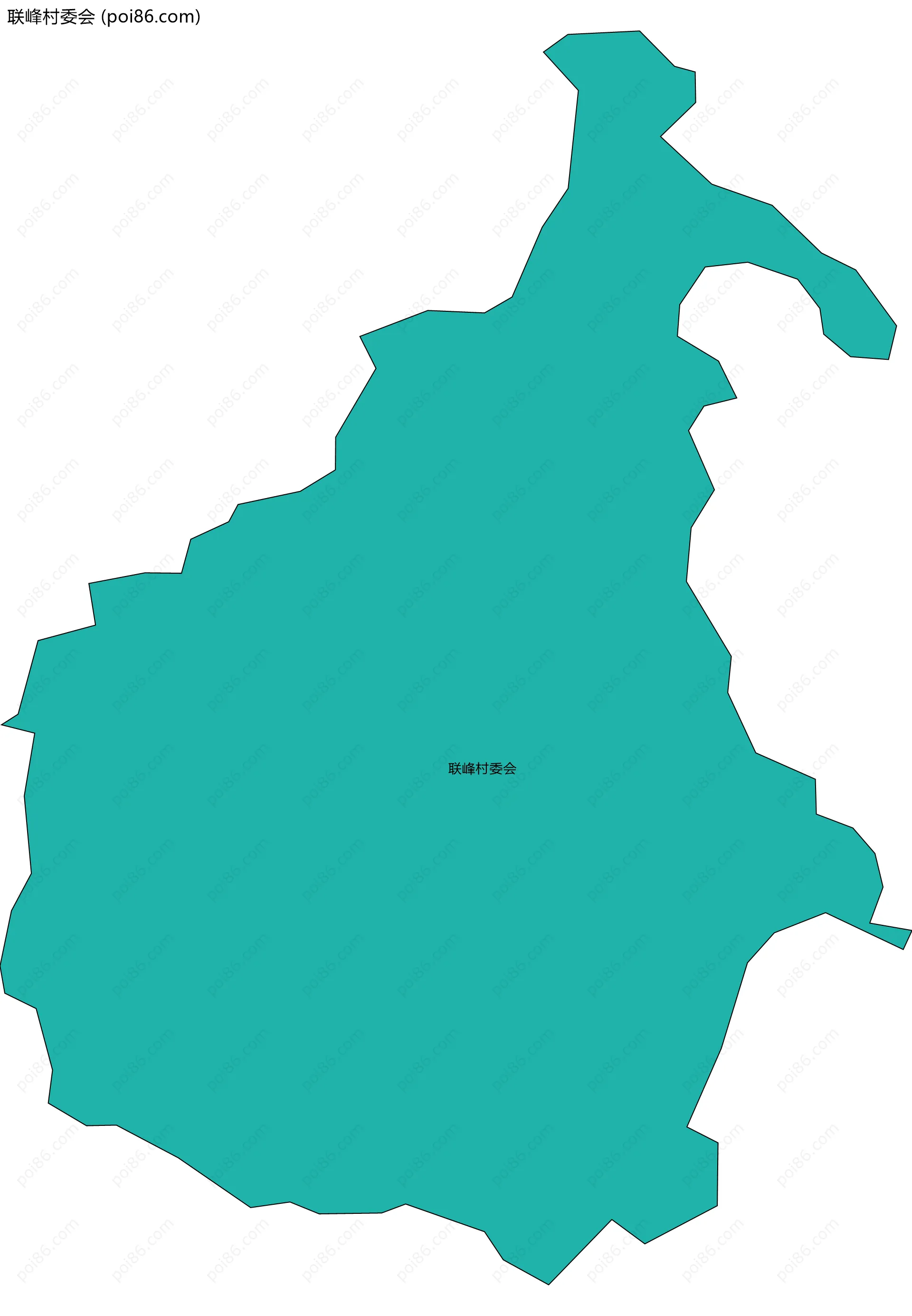 联峰村委会边界地图