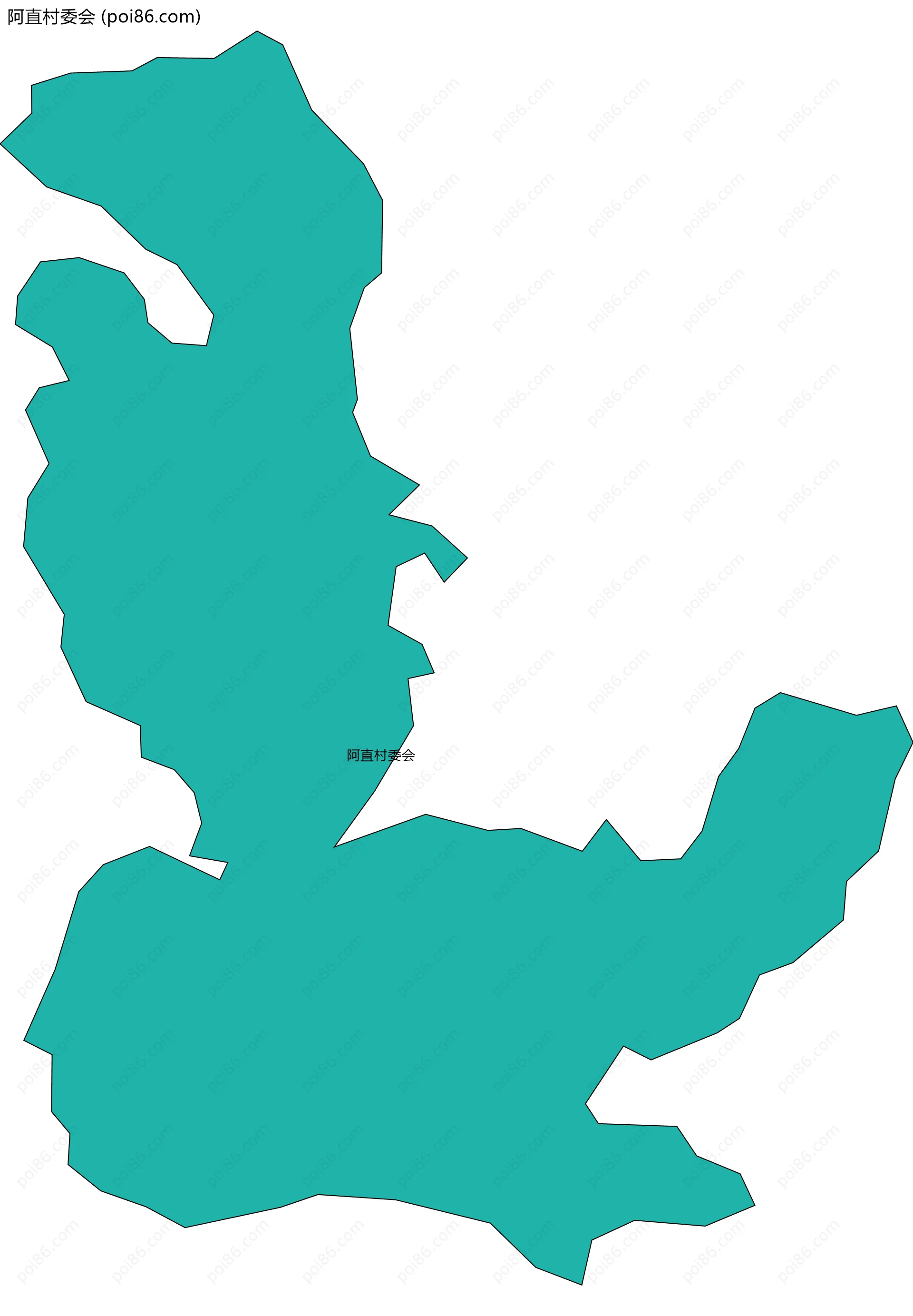 阿直村委会边界地图