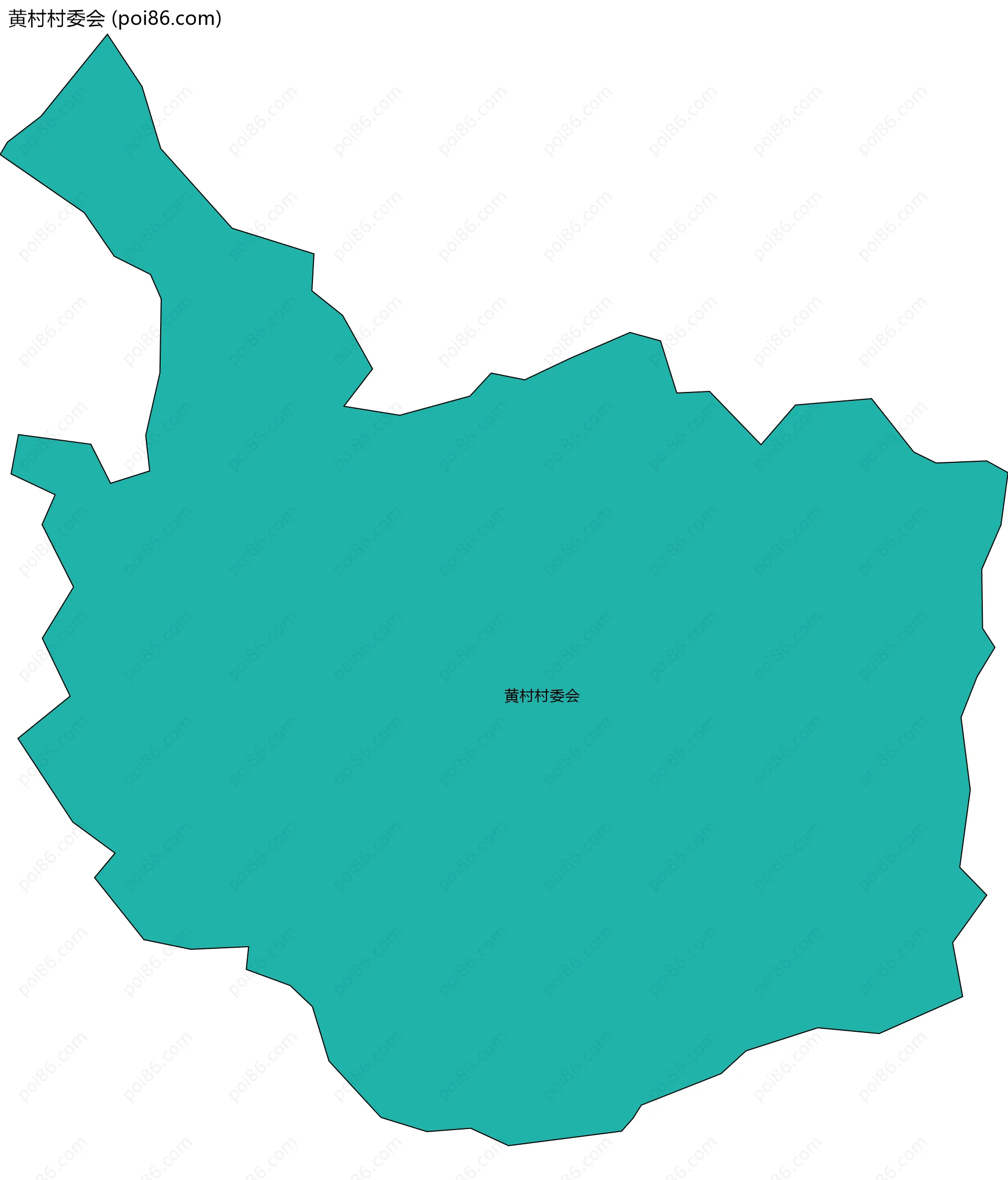 黄村村委会边界地图
