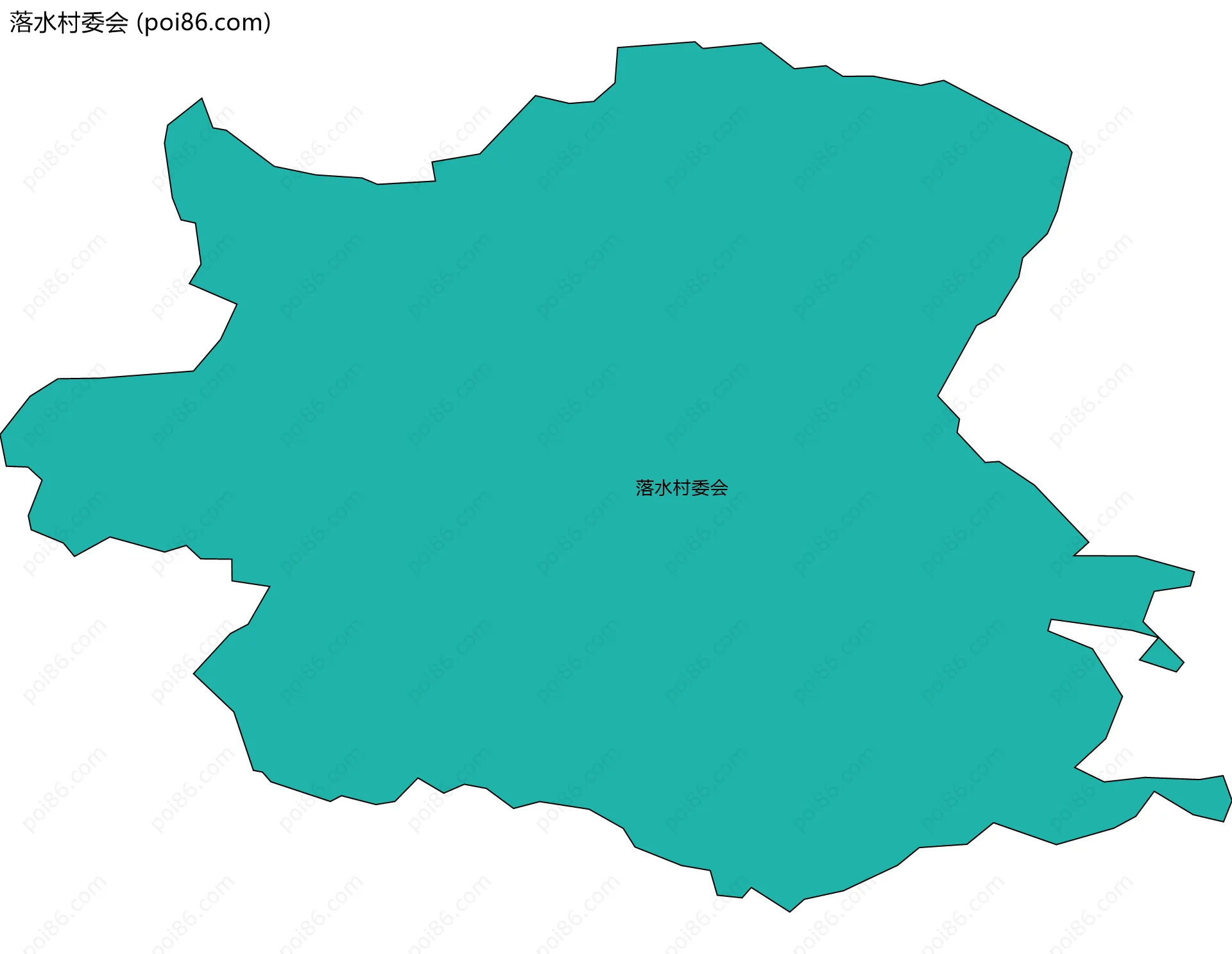 落水村委会边界地图