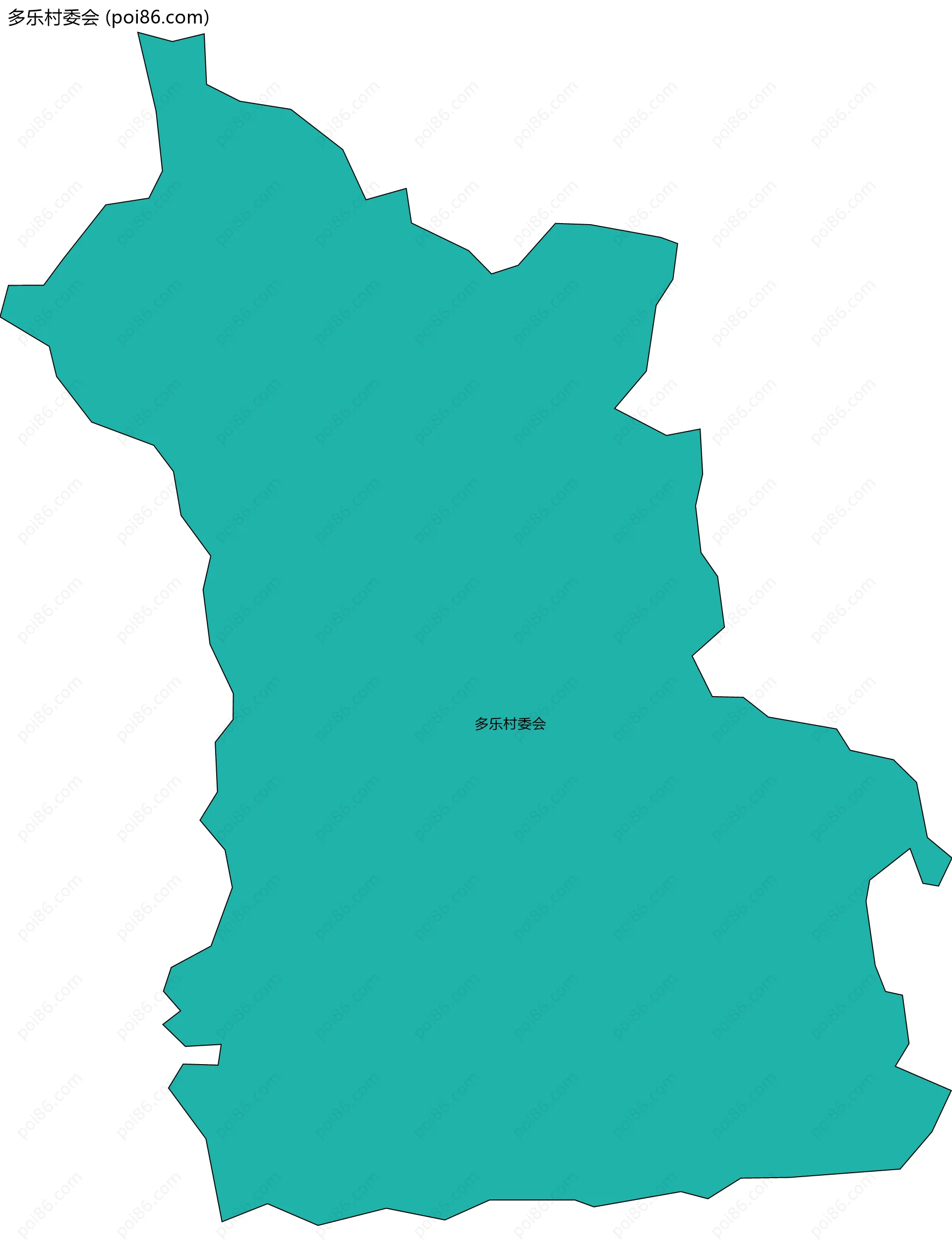 多乐村委会边界地图