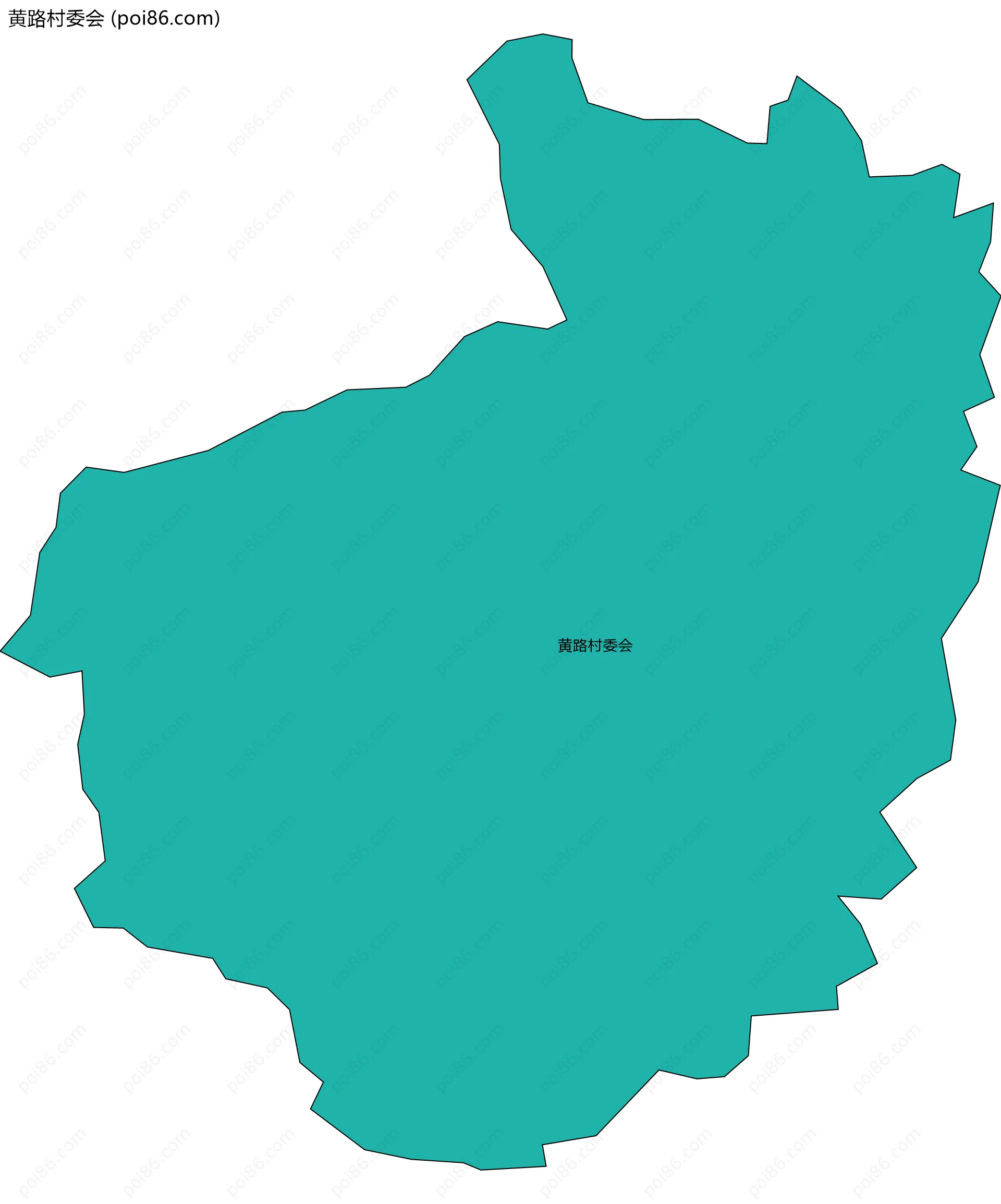 黄路村委会边界地图