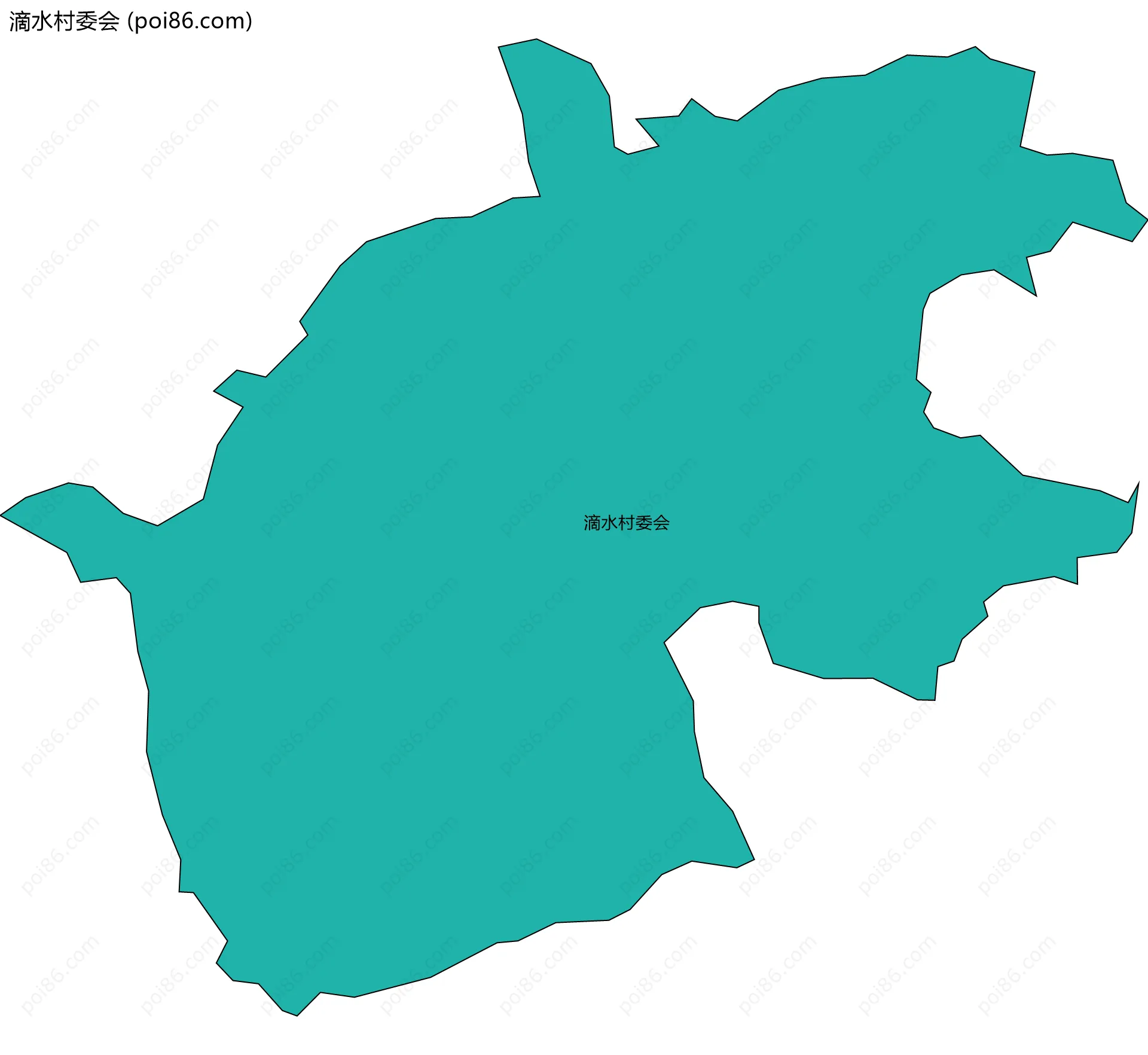 滴水村委会边界地图