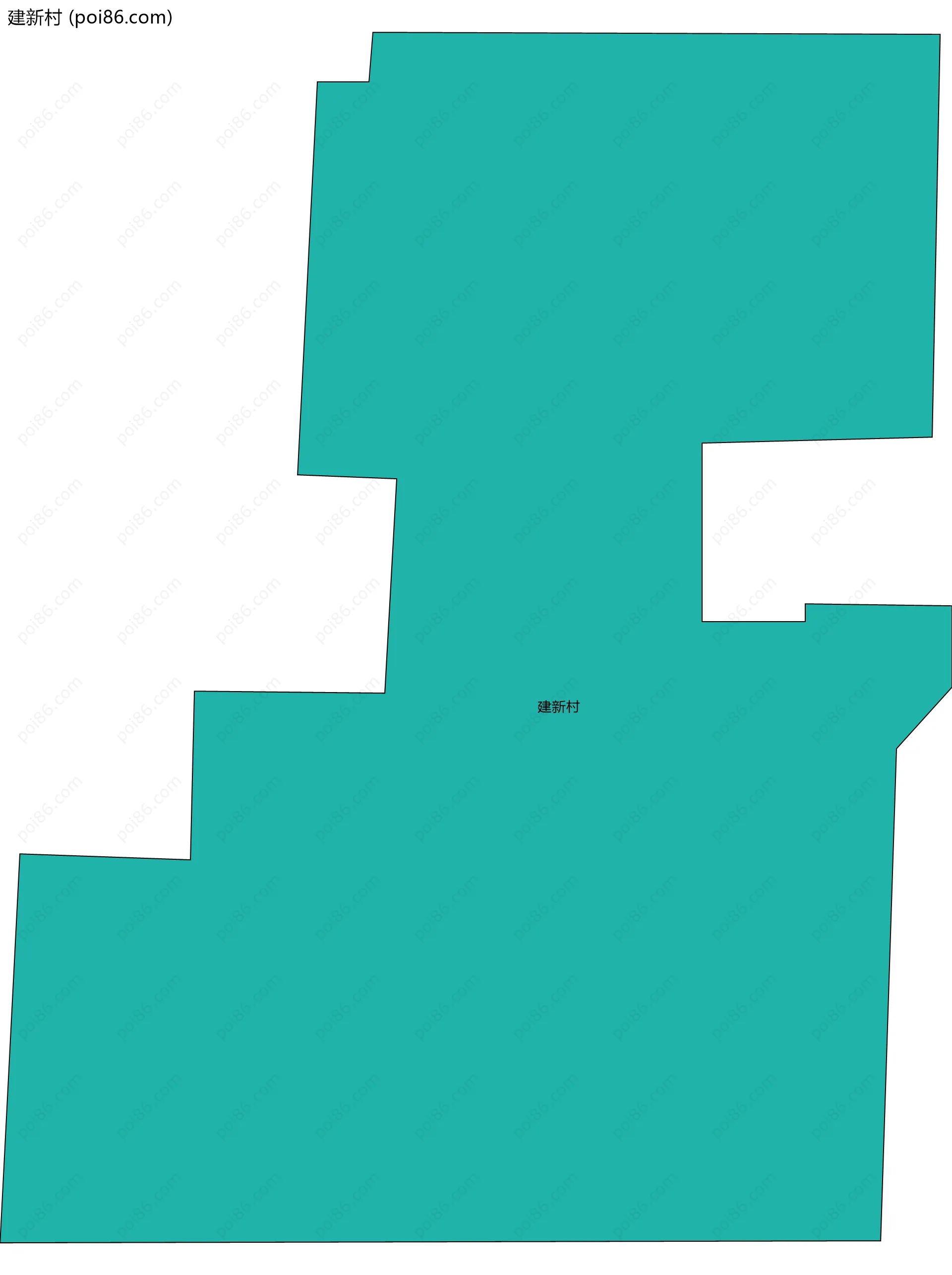 建新村边界地图