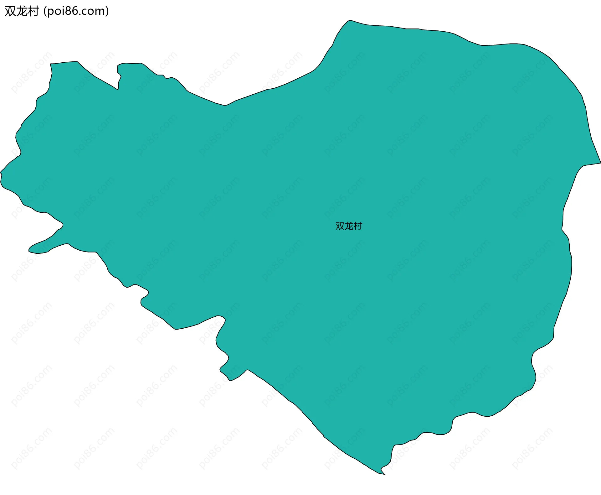 双龙村边界地图