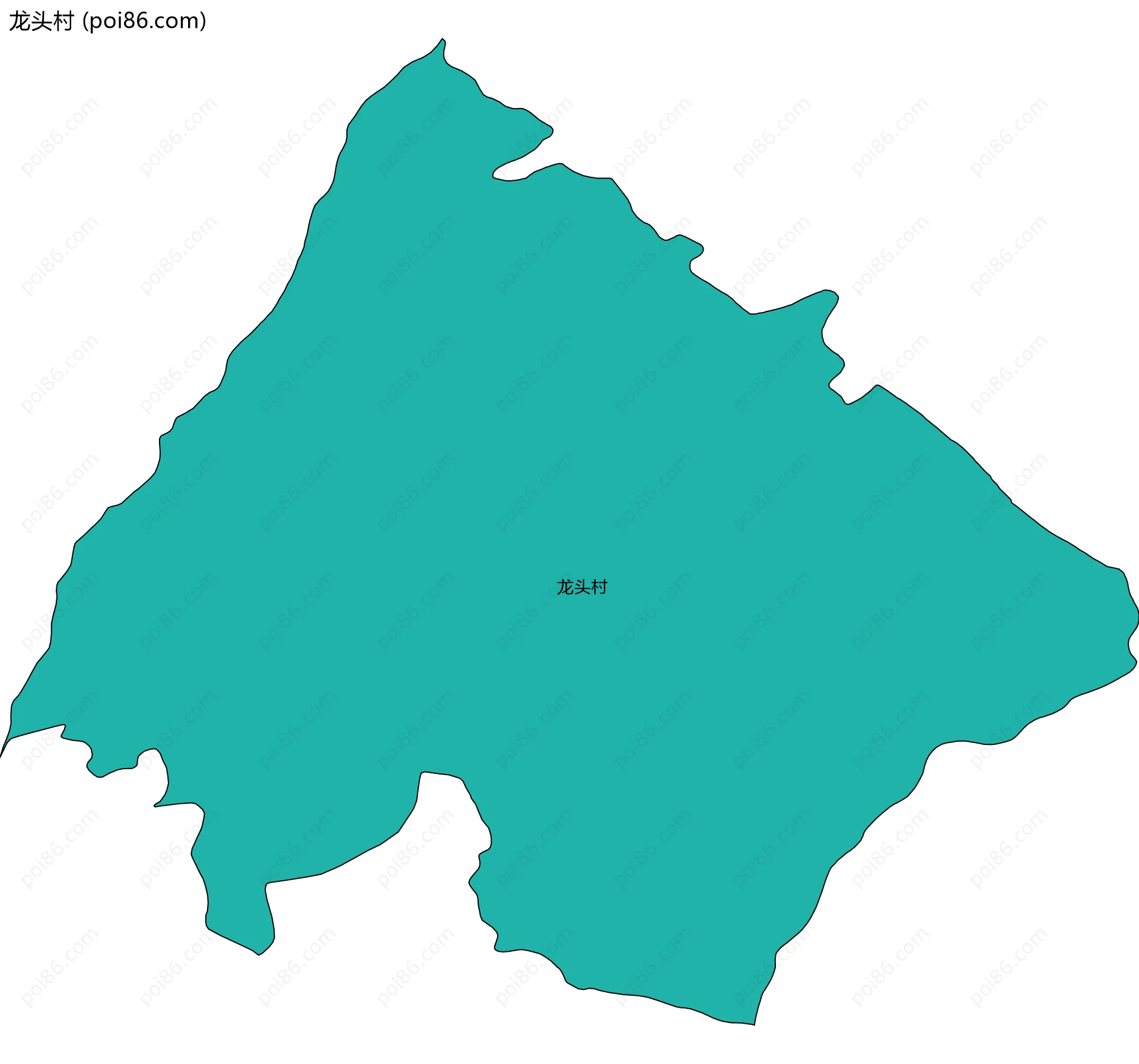 龙头村边界地图