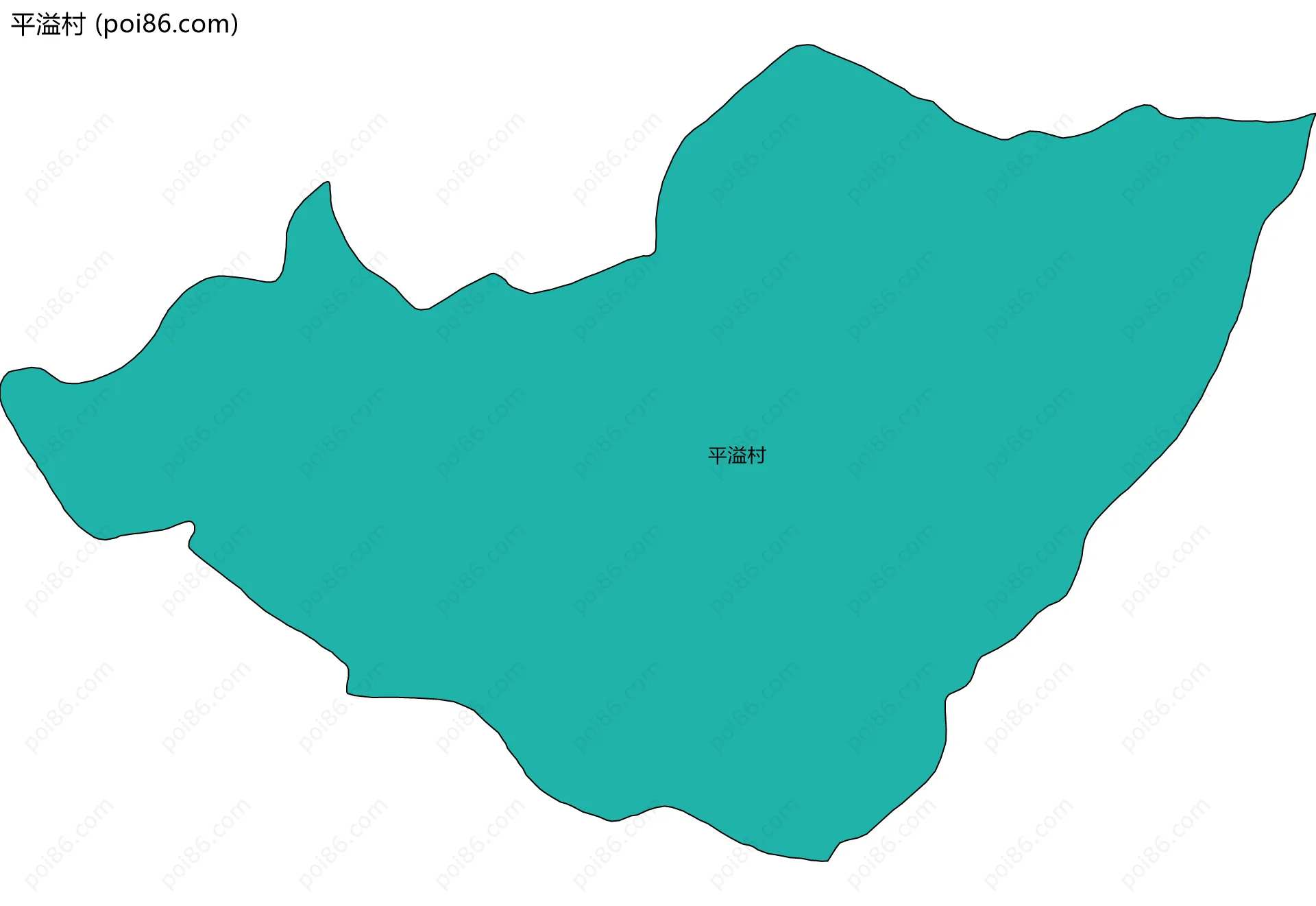 平溢村边界地图